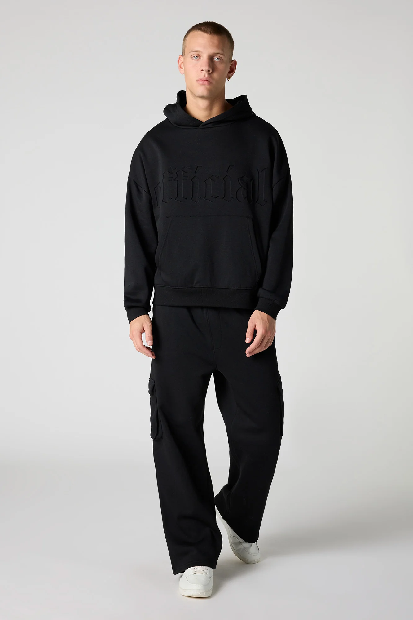 Official Embossed Boxy Fleece Hoodie - Image 8
