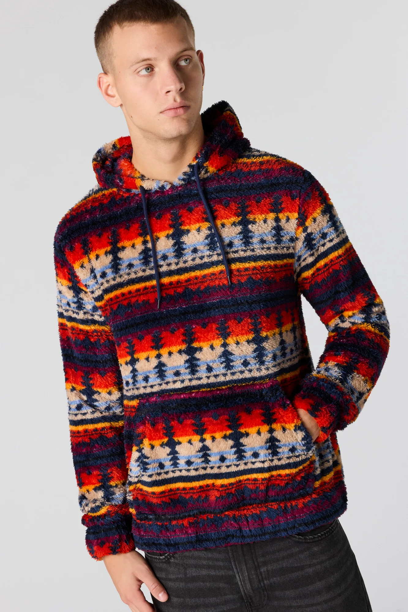 Sherpa Printed Hoodie - Image 13