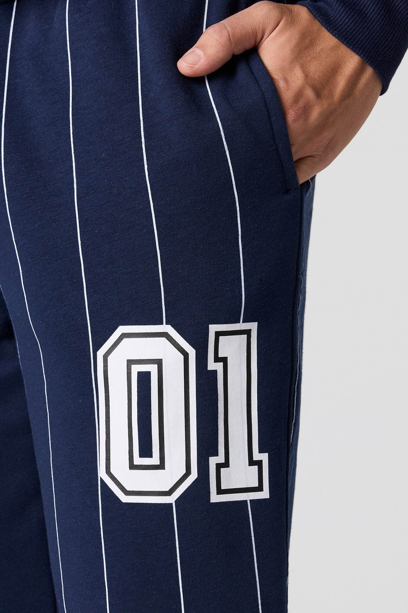 NY Twill Embroidered Fleece Sweatpant - Image 3