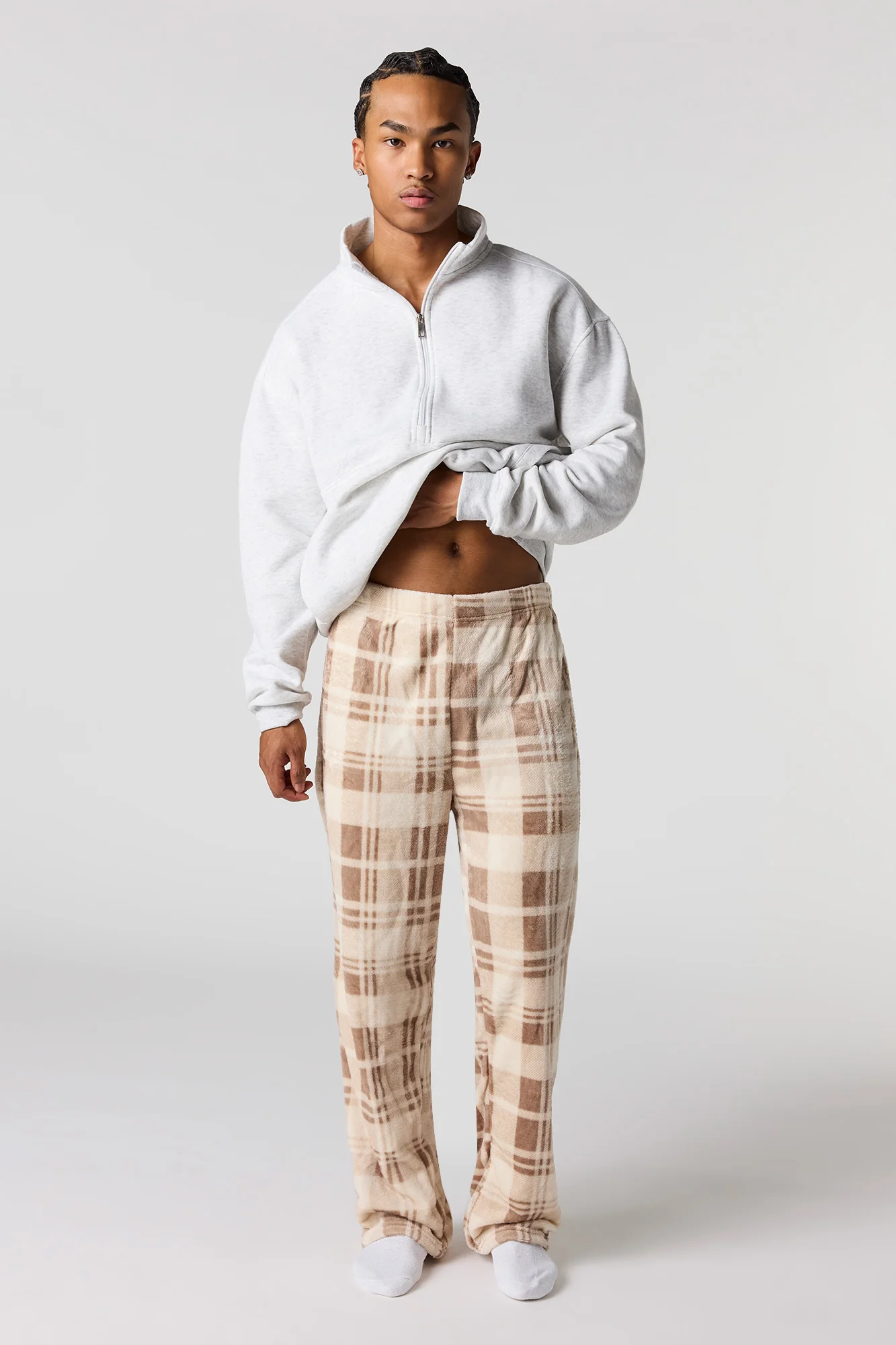 Printed Plush Pajama Pant - Image 11