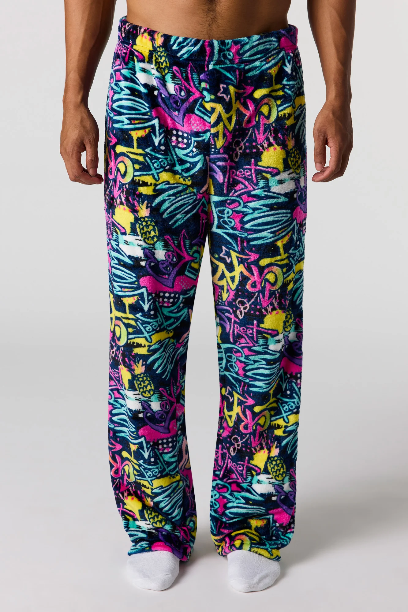 Printed Plush Pajama Pant - Image 13