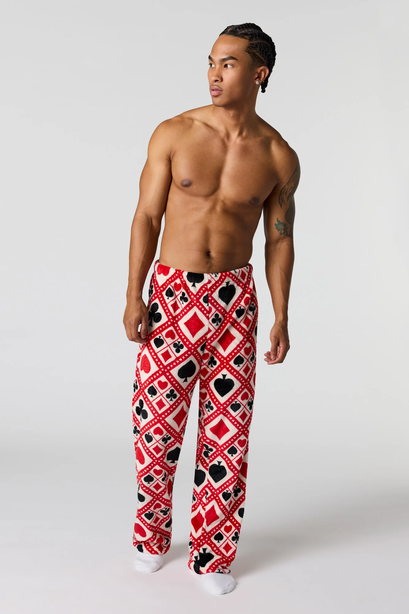 Printed Plush Pajama Pant - Image 20
