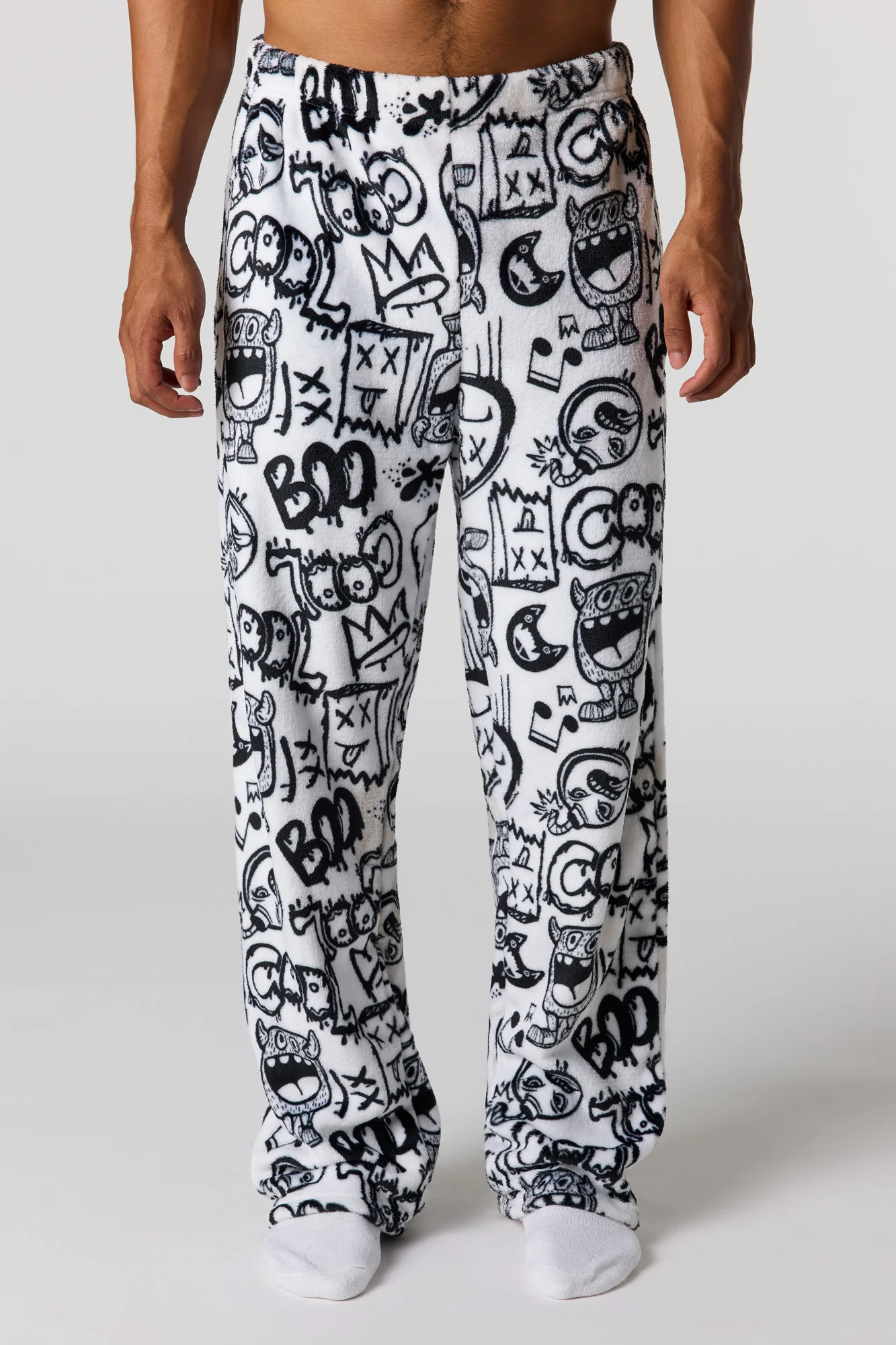 Printed Plush Pajama Pant - Image 22