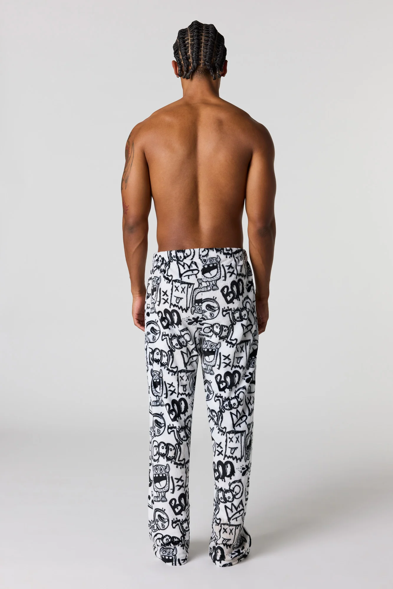 Printed Plush Pajama Pant - Image 24