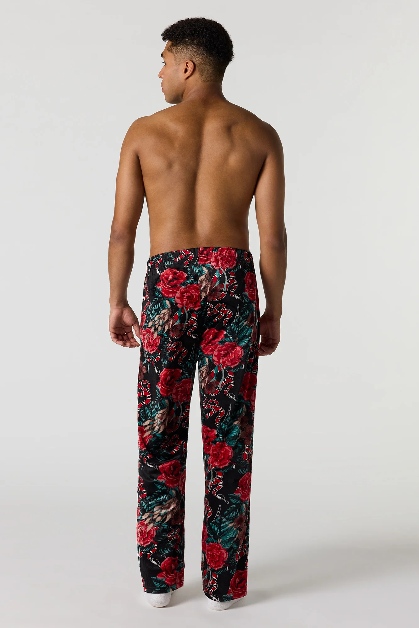 Printed Plush Pajama Pant - Image 6