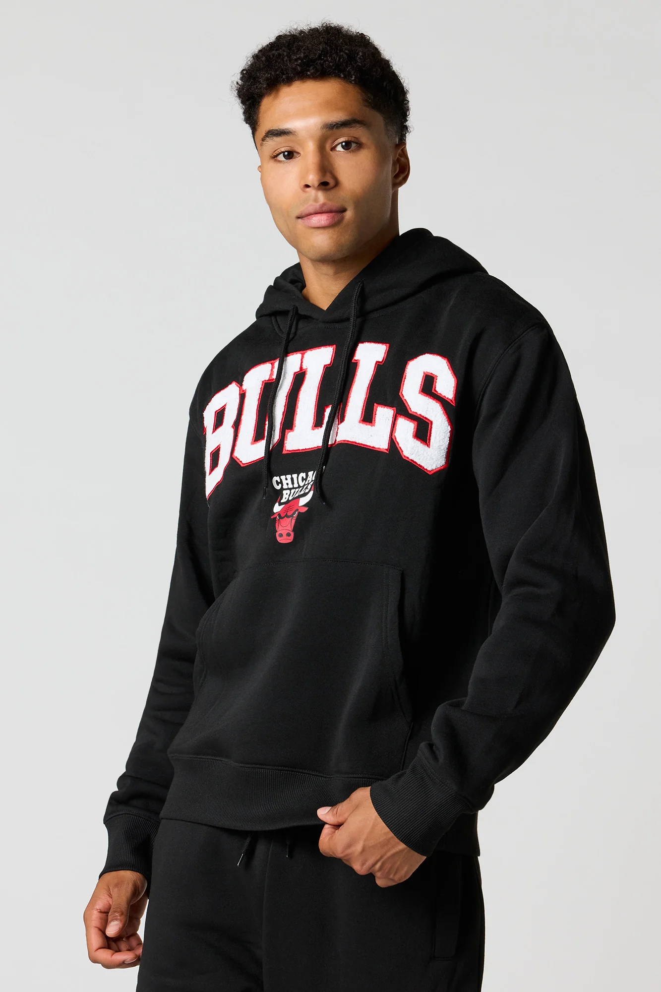 Chicago Bulls Chenille Embroidered Hoodie - Image 4
