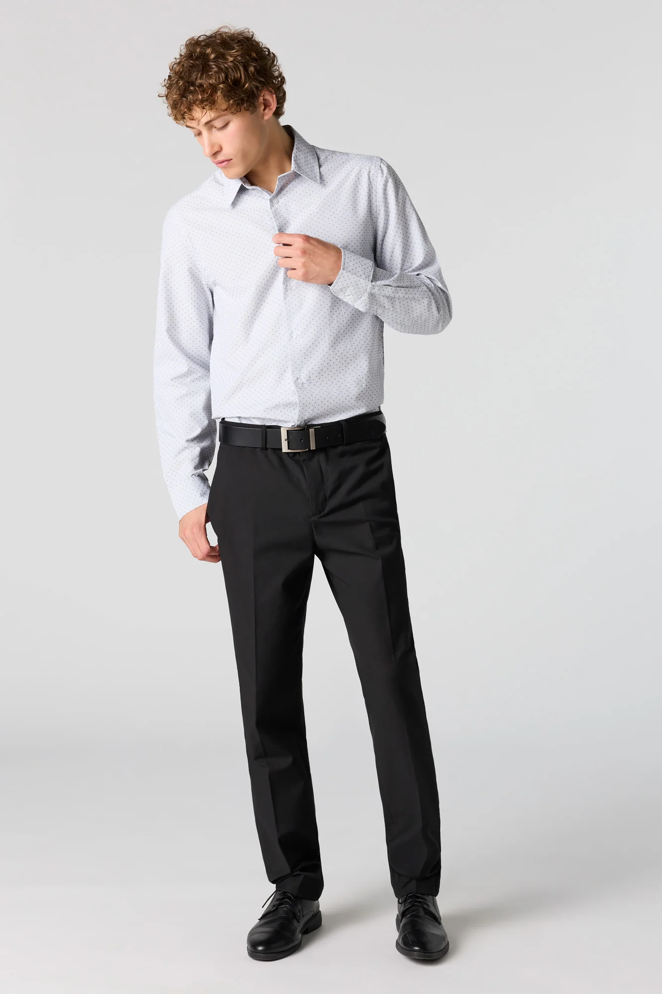 Collared Slim Fit Dress Shirt - Image 13