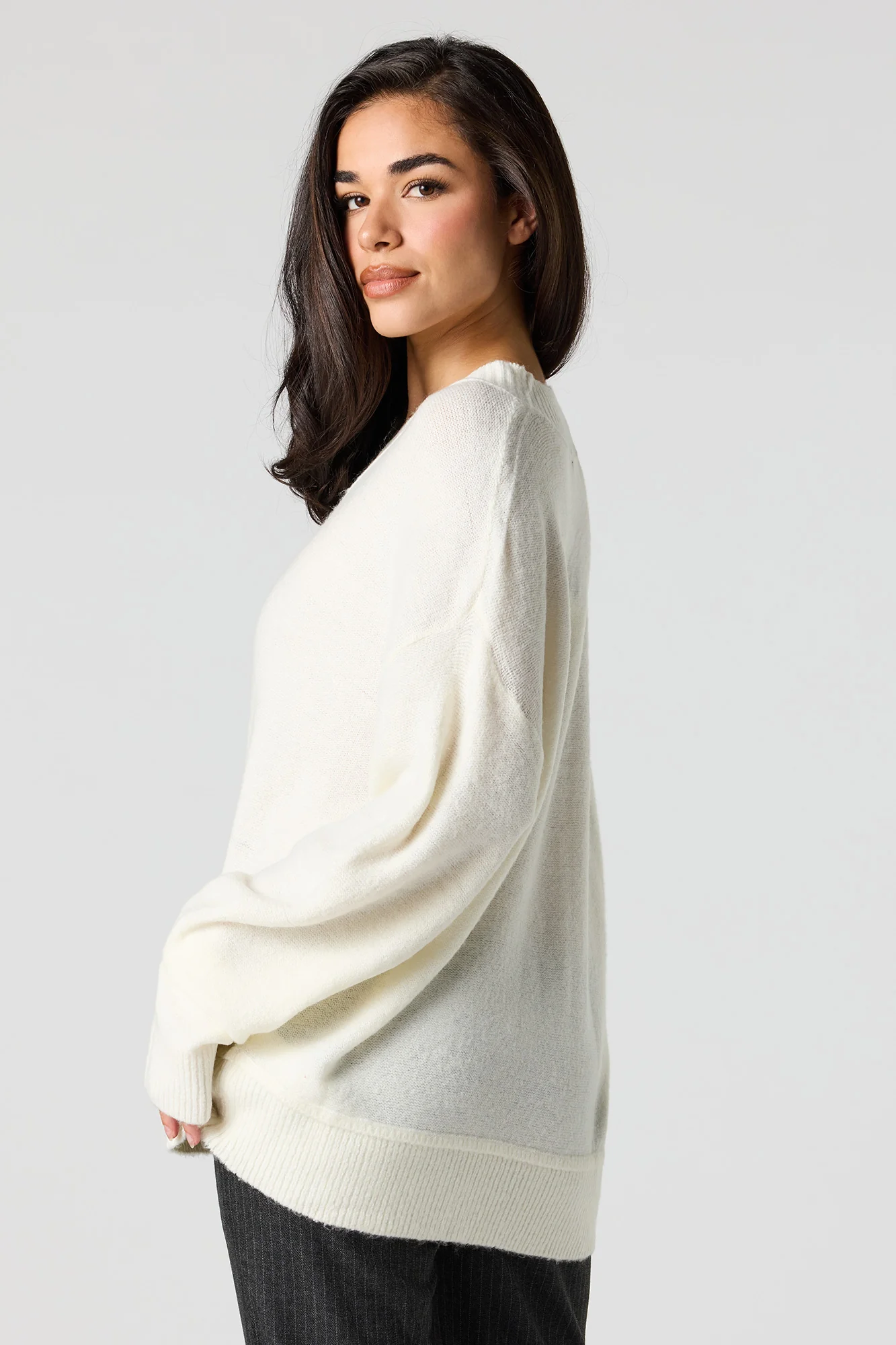 Mossy Knit V-Neck Sweater - Image 16