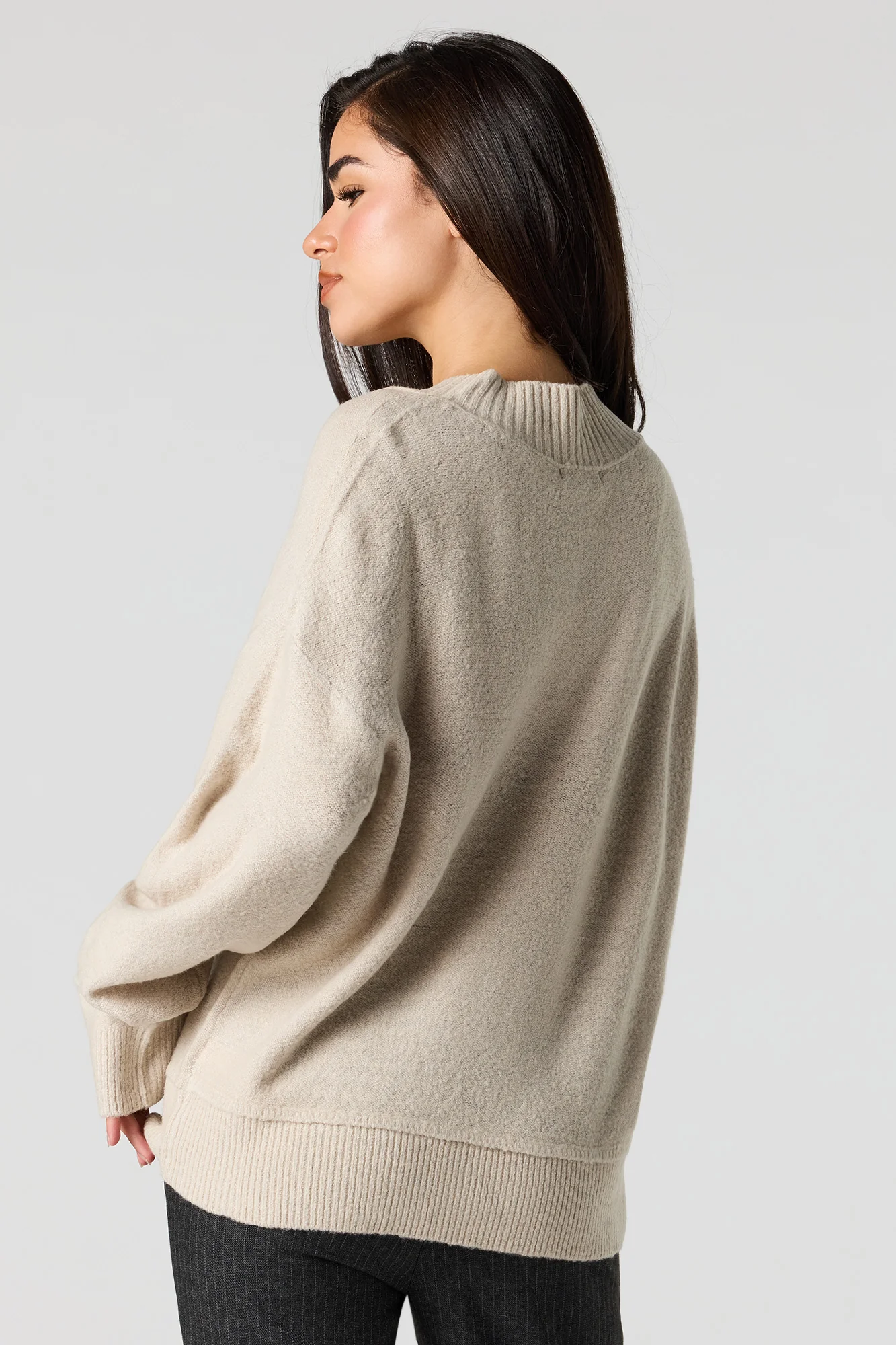 Mossy Knit V-Neck Sweater - Image 19