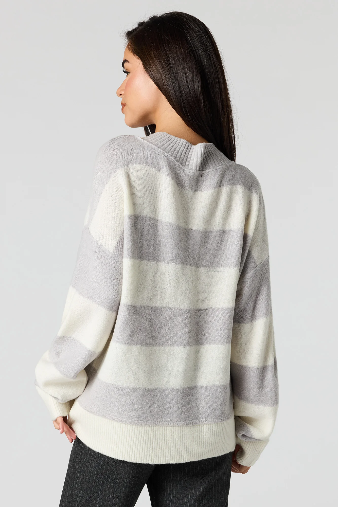 Mossy Knit V-Neck Sweater - Image 5