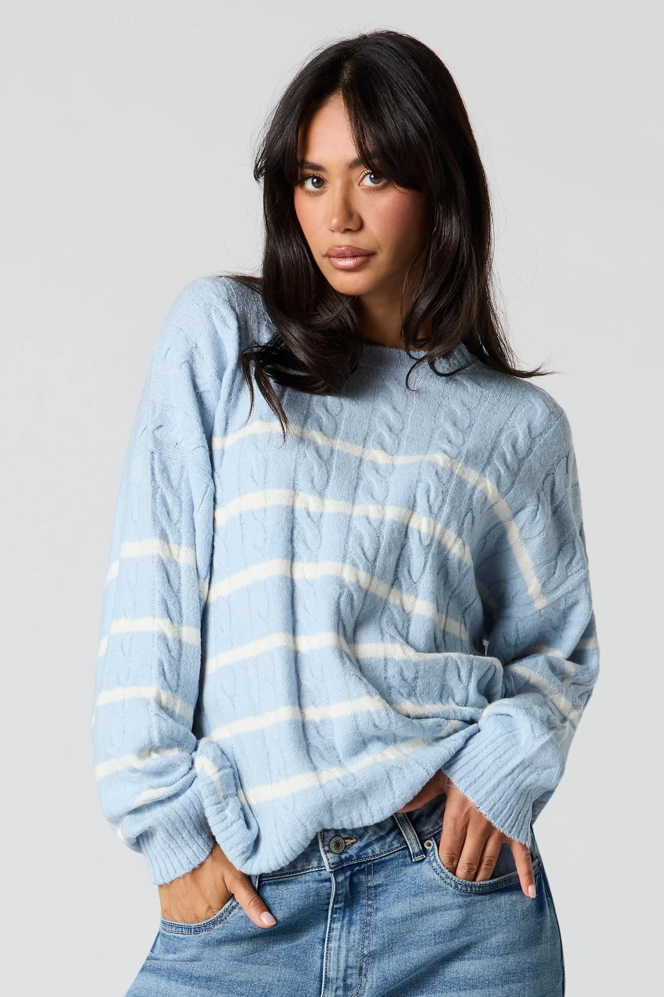 Mossy Cable Knit Sweater - Image 8