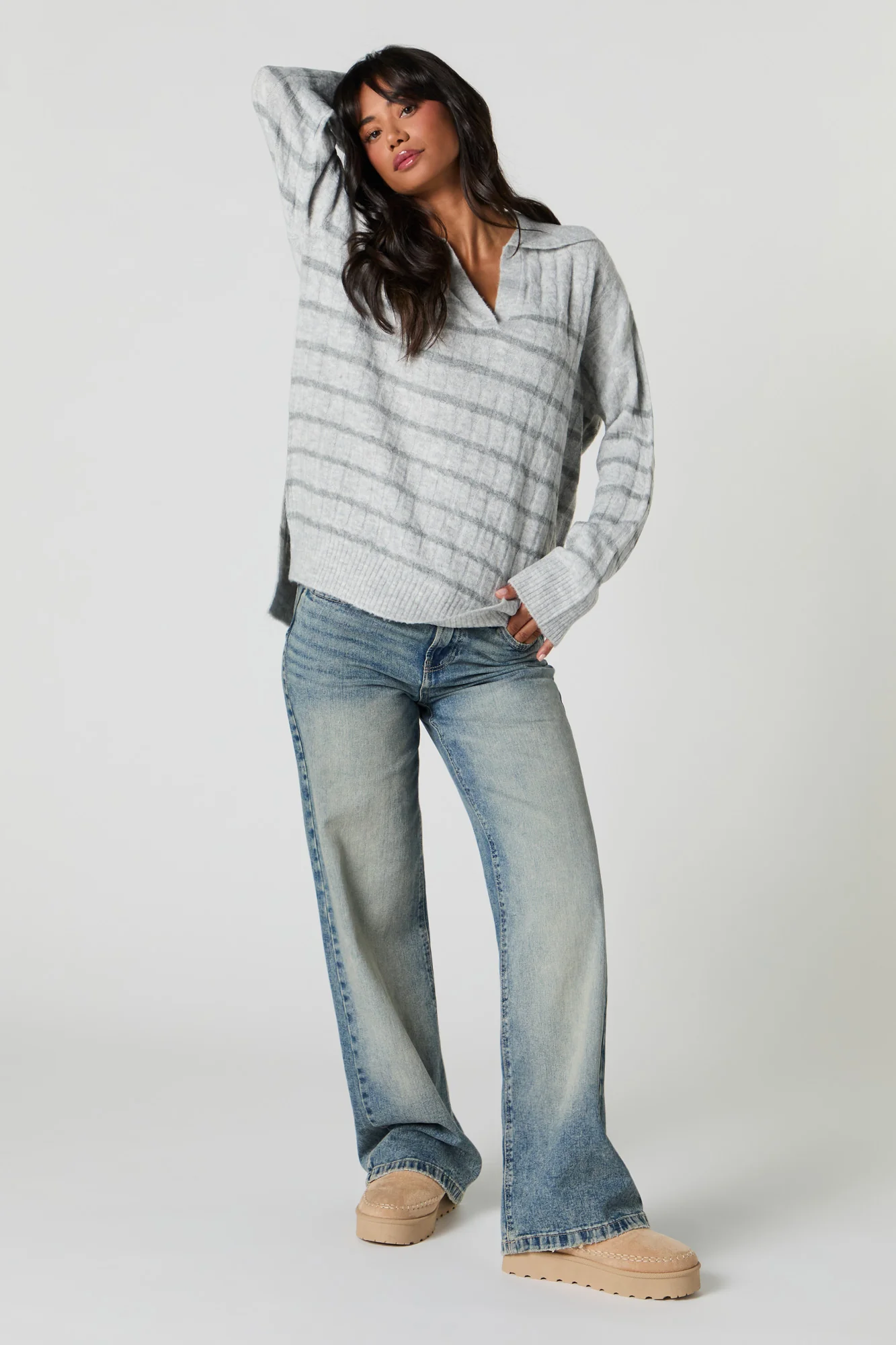 Mossy Cable Knit Sweater - Image 26