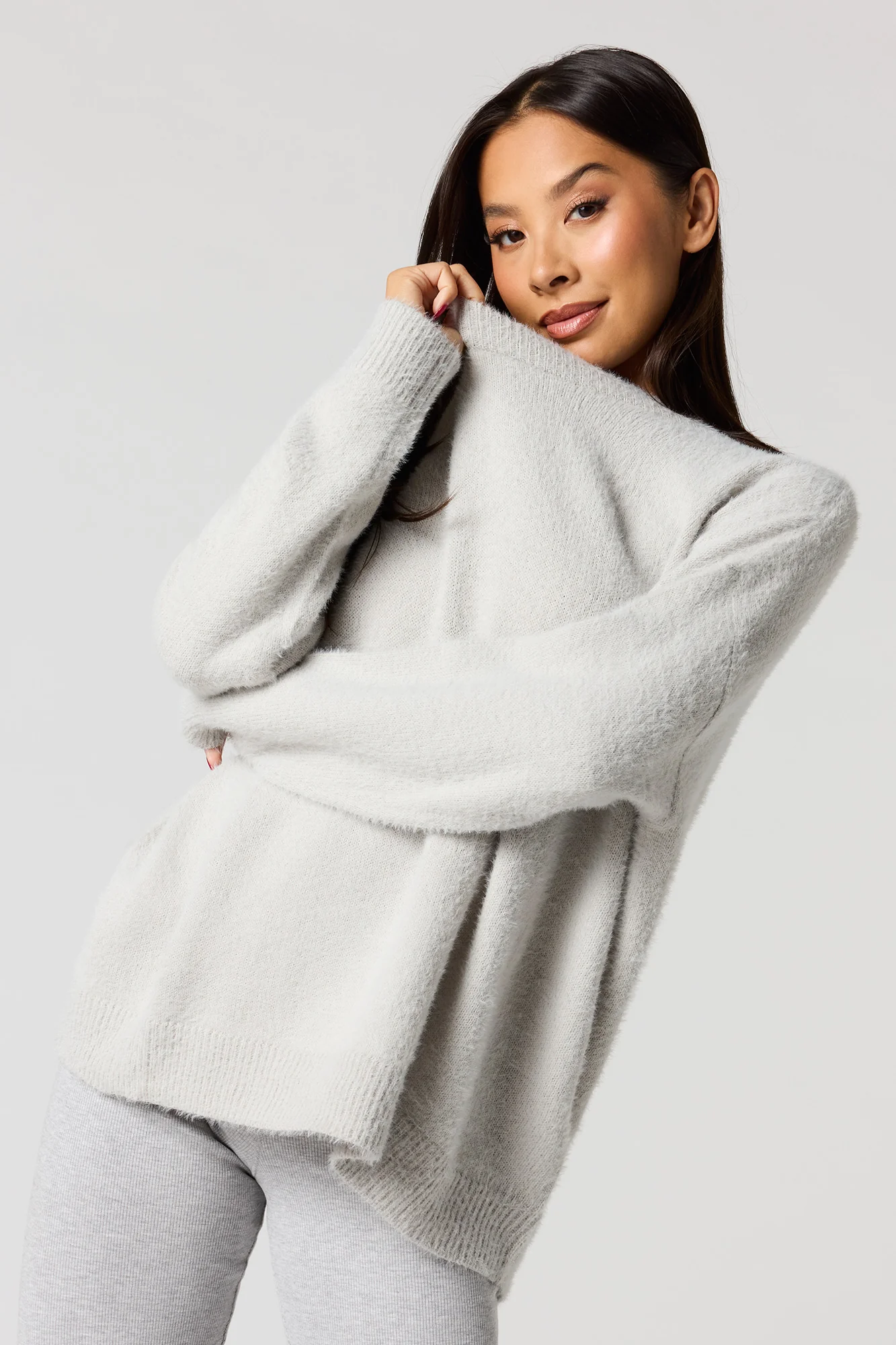 Fuzzy Knit Sweater - Image 4