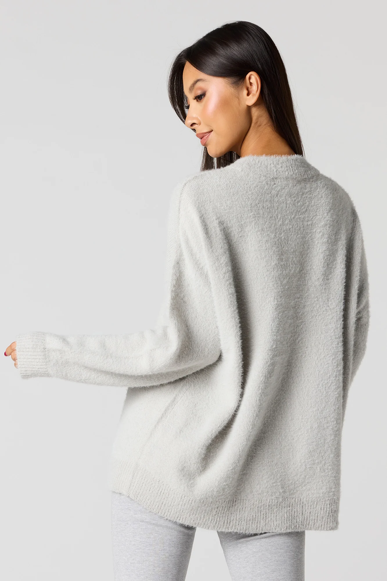 Fuzzy Knit Sweater - Image 5