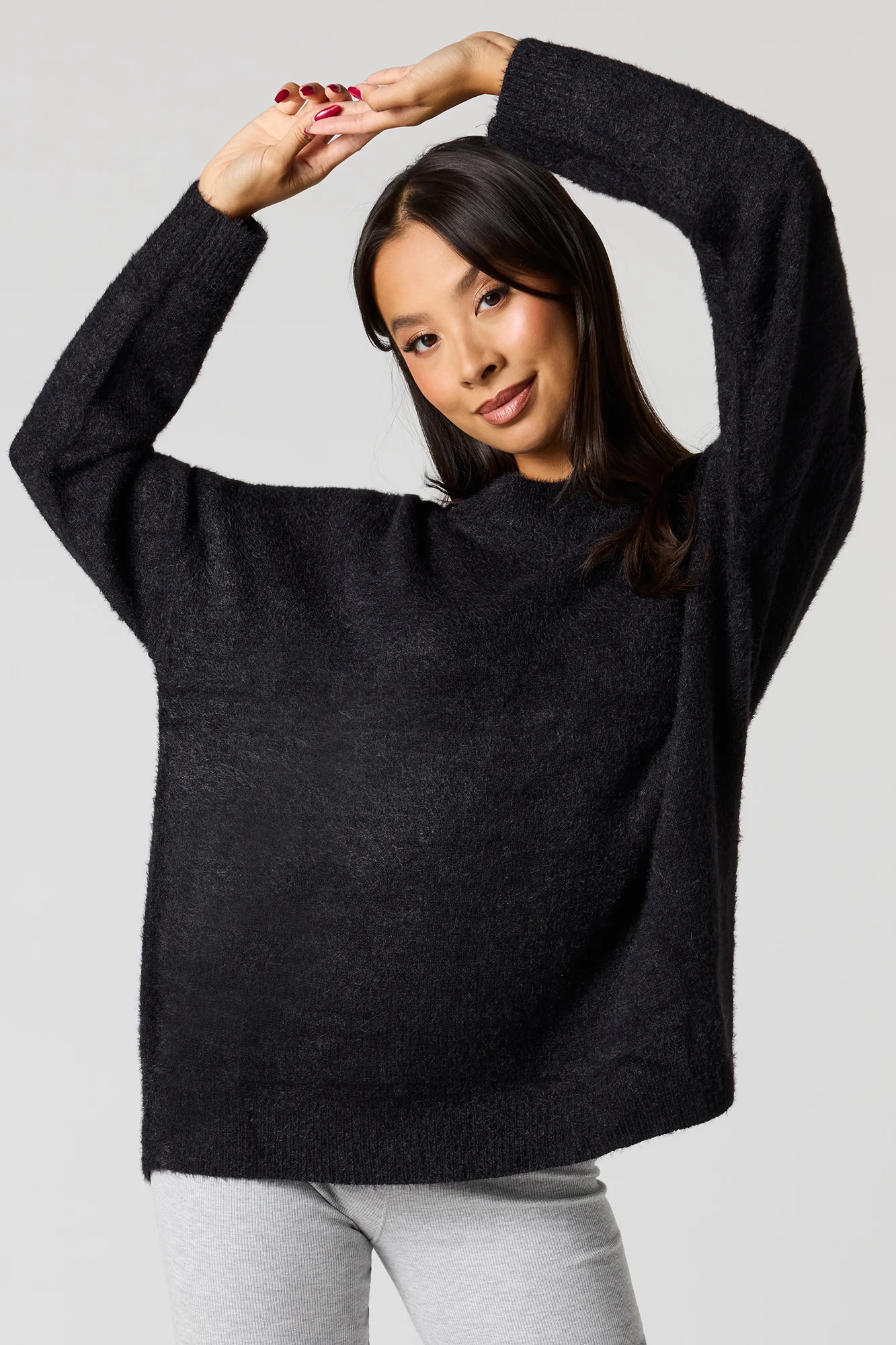 Fuzzy Knit Sweater - Image 7