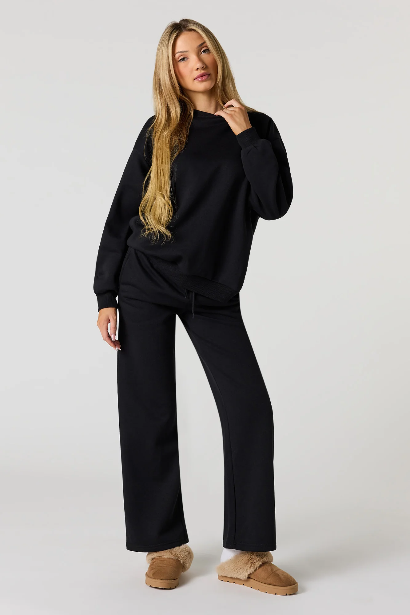 Fleece Straight Leg Jogger - Image 4