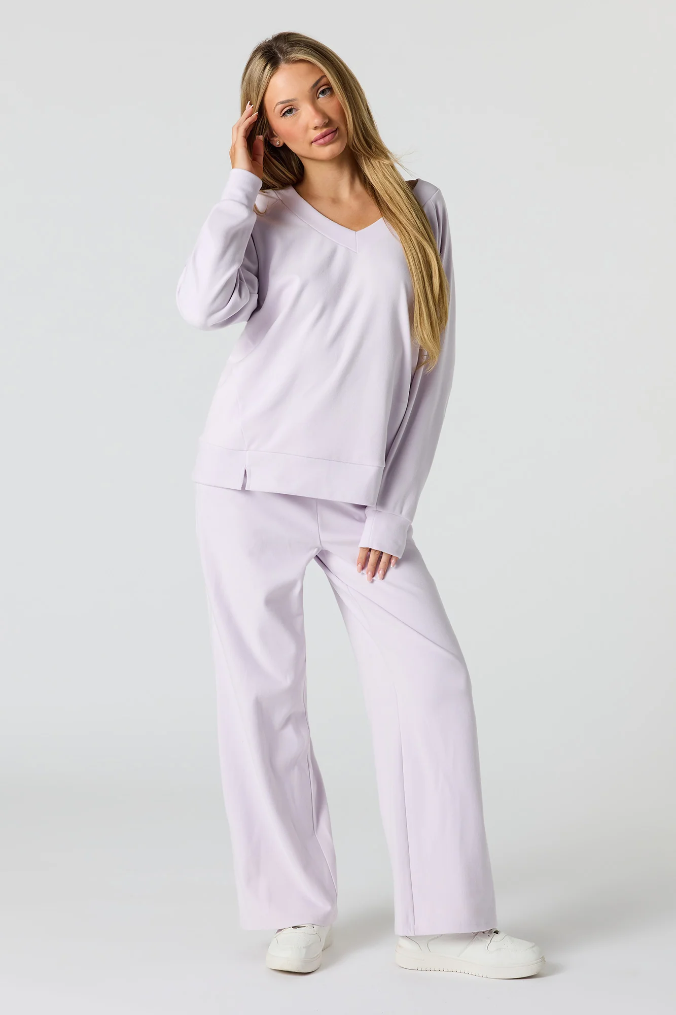 Wide Leg Fleece Sweatpant - Image 4