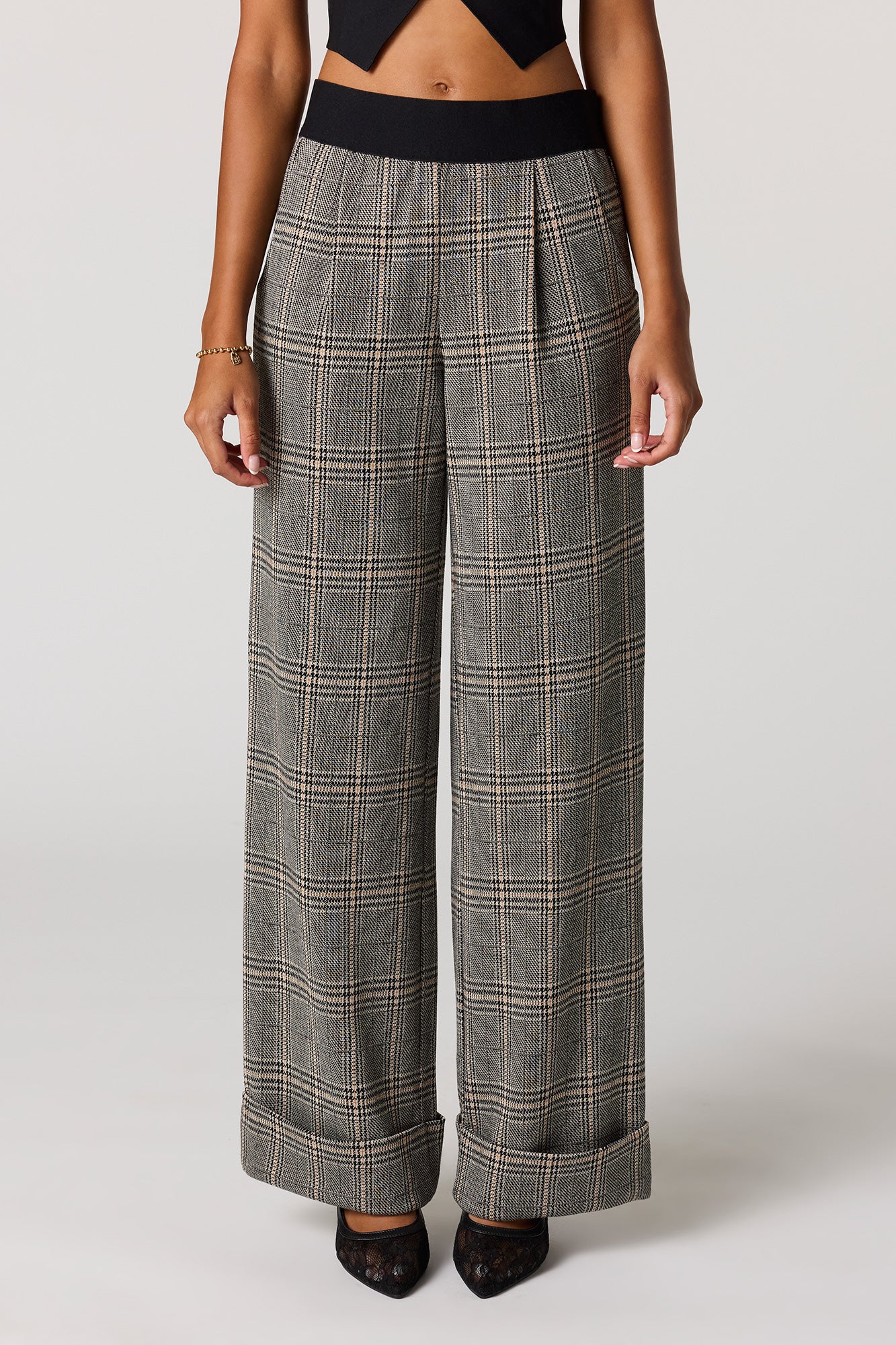Plaid Knit Dress Pant - Image 11