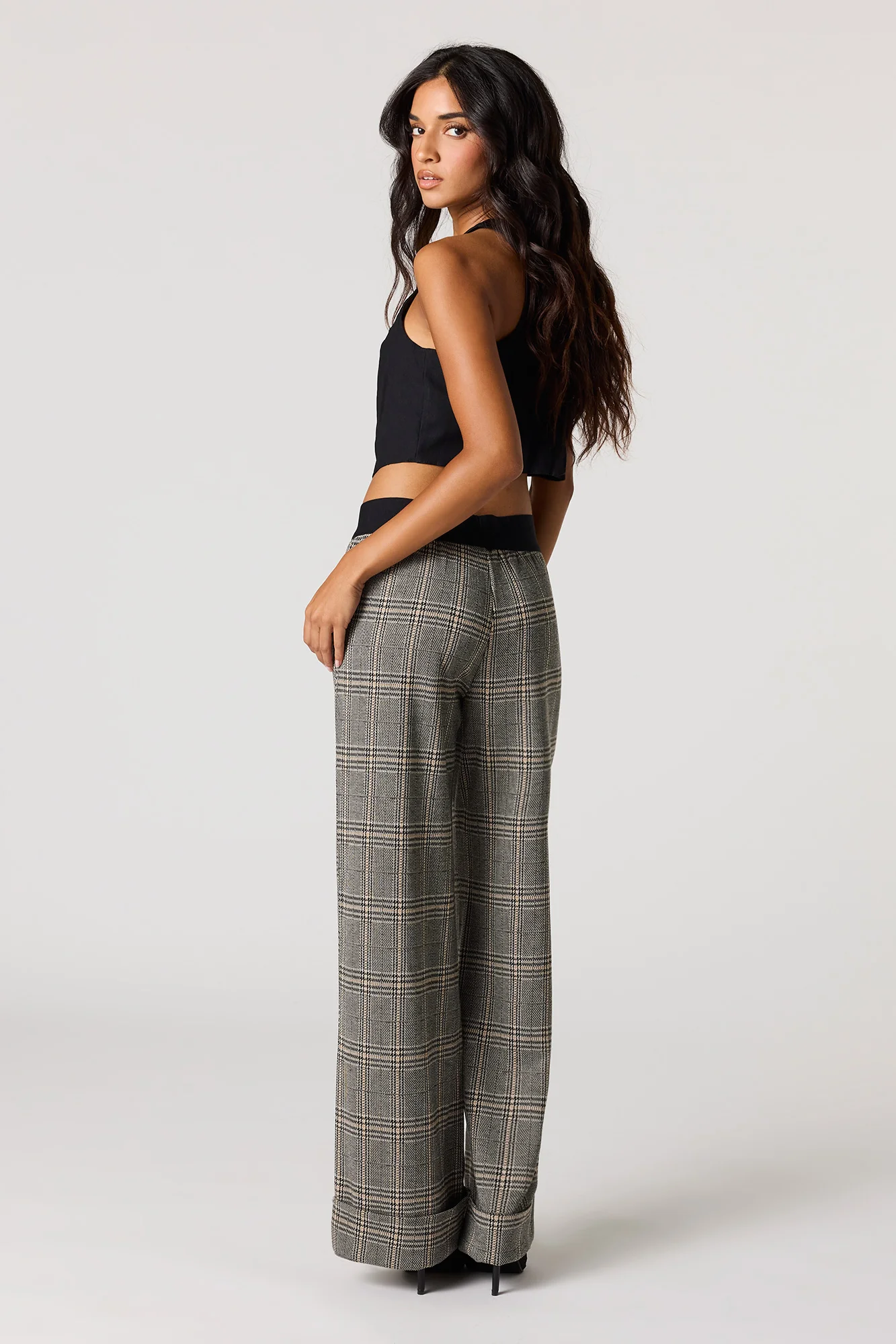 Plaid Knit Dress Pant - Image 12