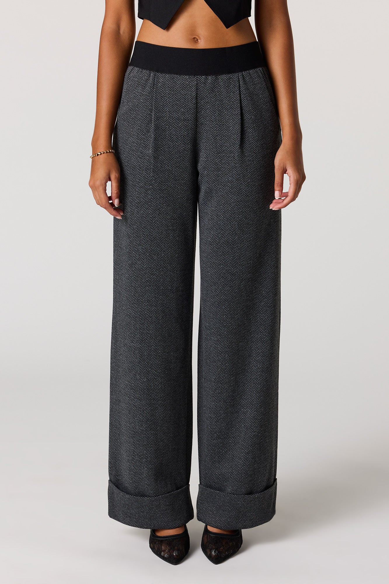 Plaid Knit Dress Pant - Image 2