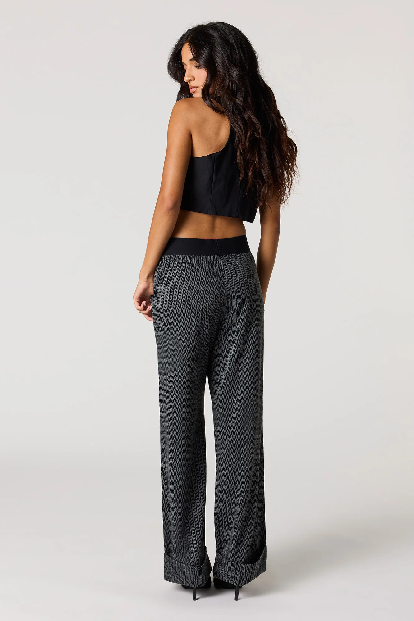 Plaid Knit Dress Pant - Image 3