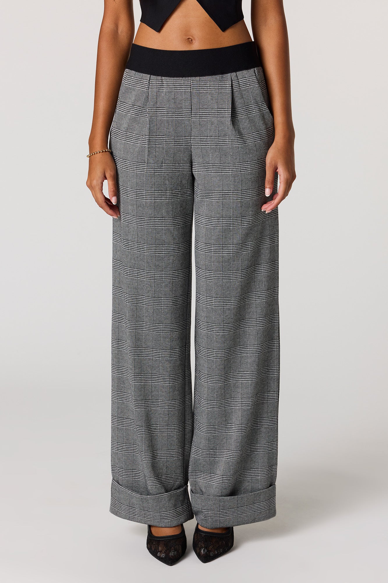 Plaid Knit Dress Pant - Image 5