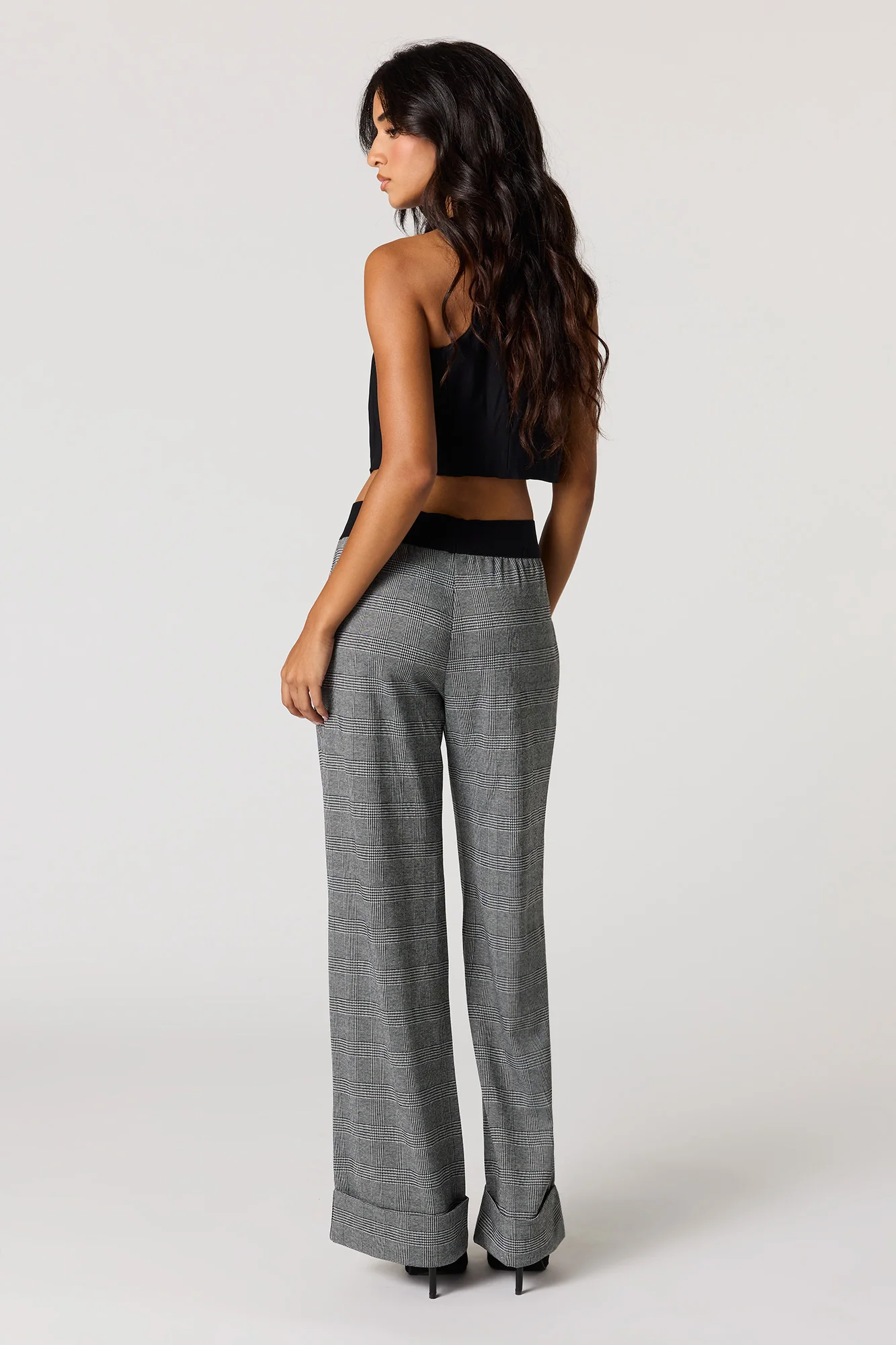 Plaid Knit Dress Pant - Image 6