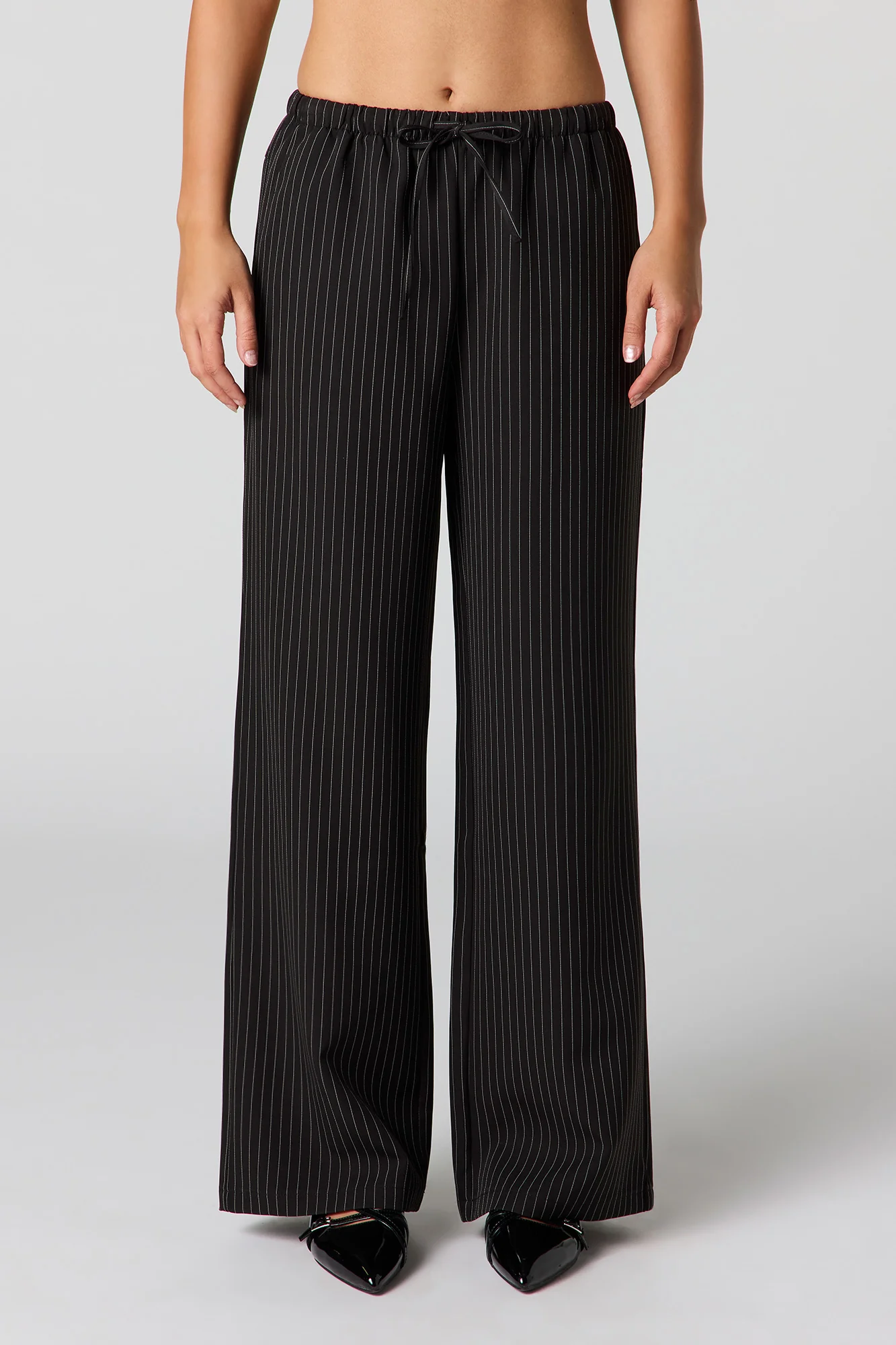 Drawstring Wide Leg Dress Pant - Image 11