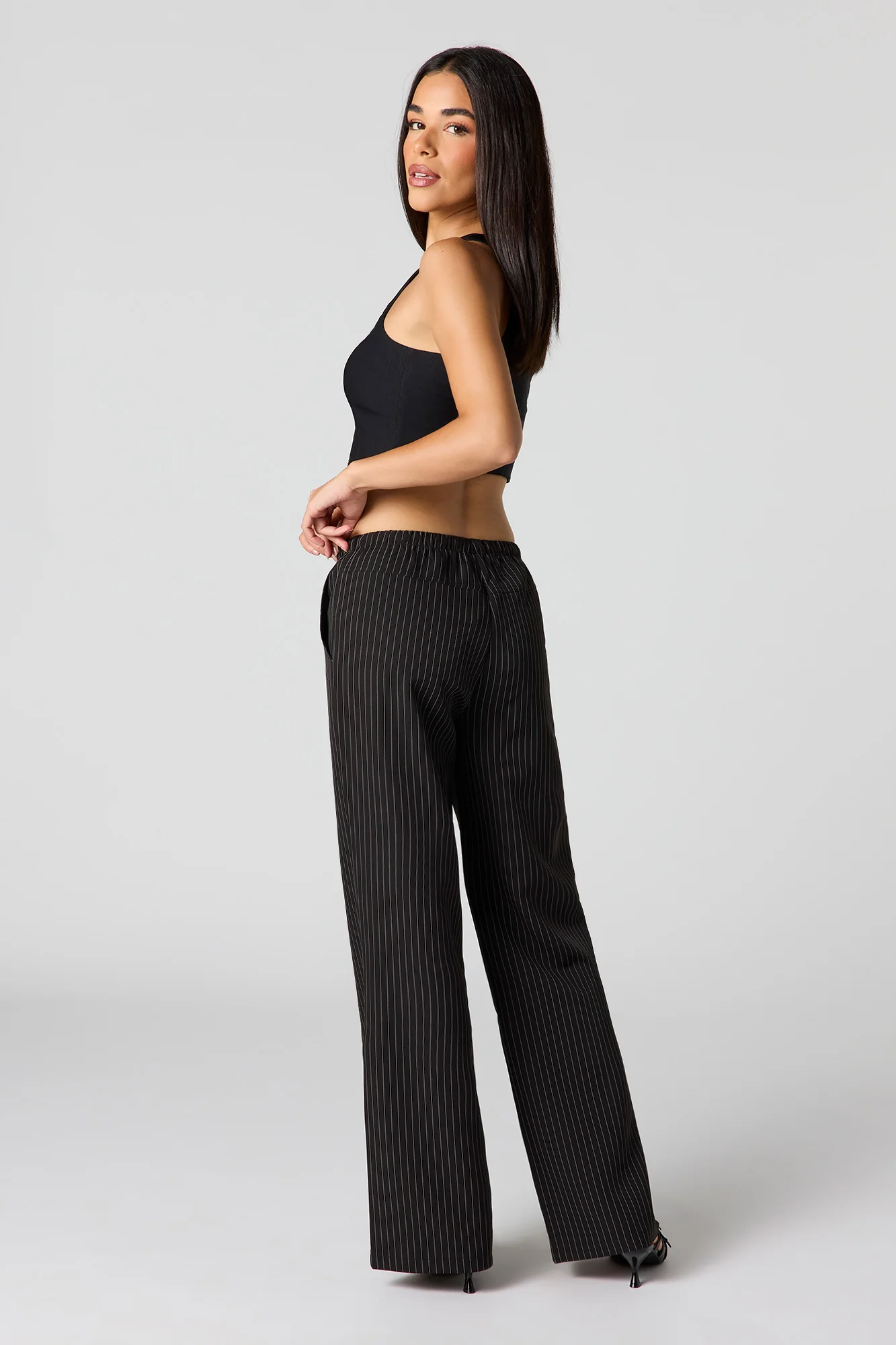Drawstring Wide Leg Dress Pant - Image 12