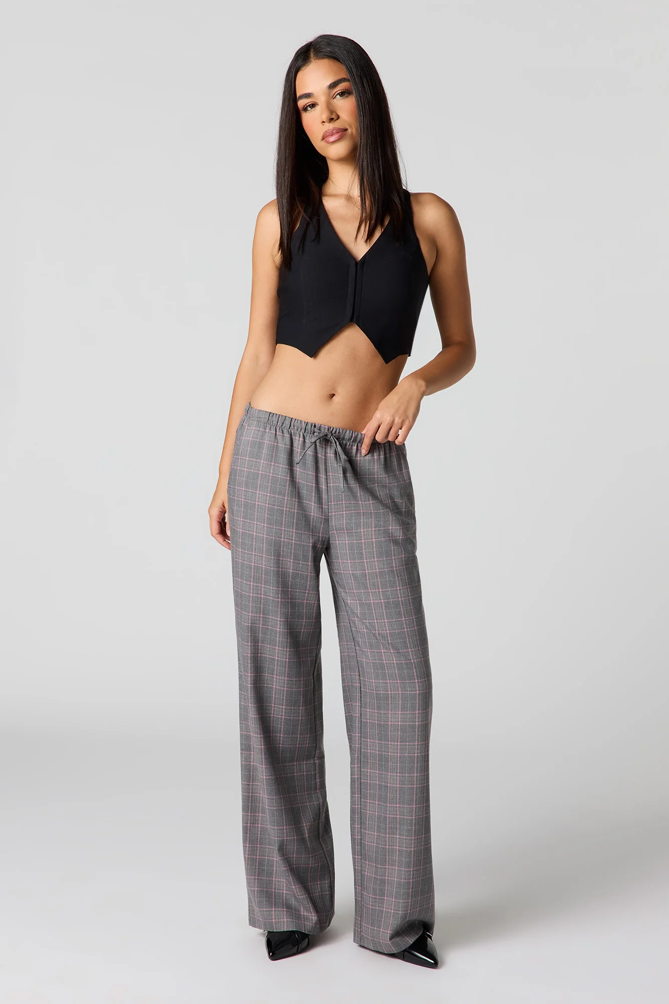Drawstring Wide Leg Dress Pant - Image 13