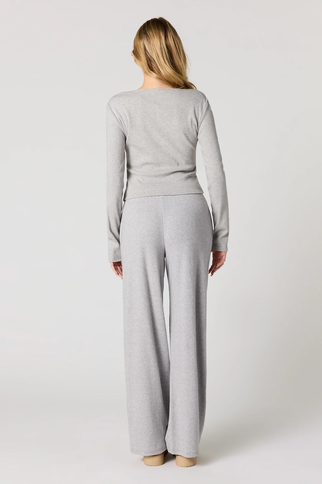 Knit Wide Leg Pant - Image 3