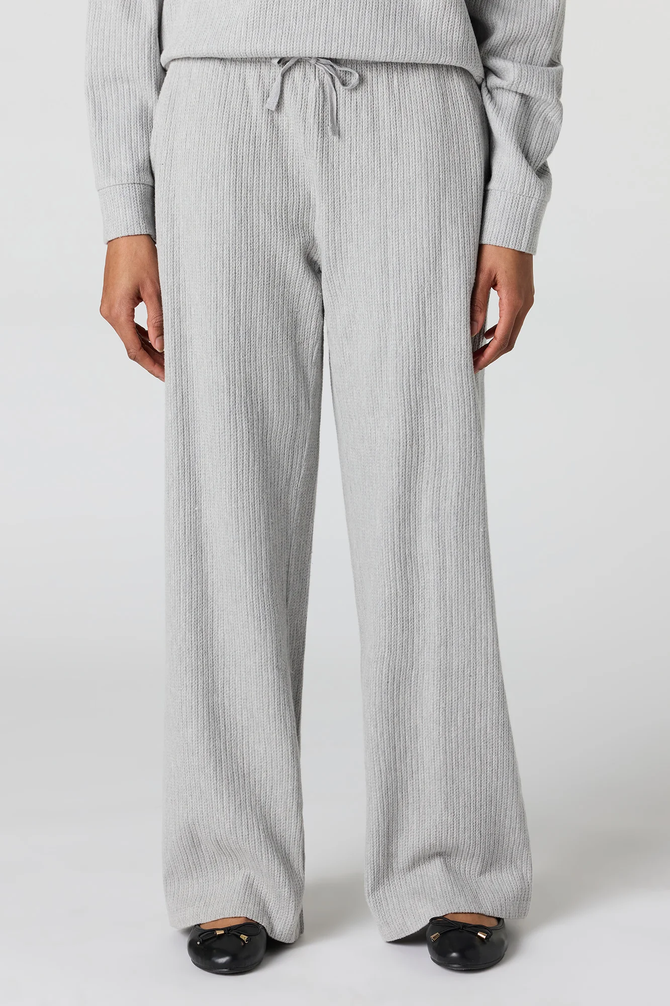 Ribbed Drawstring Straight Leg Pant - Image 8