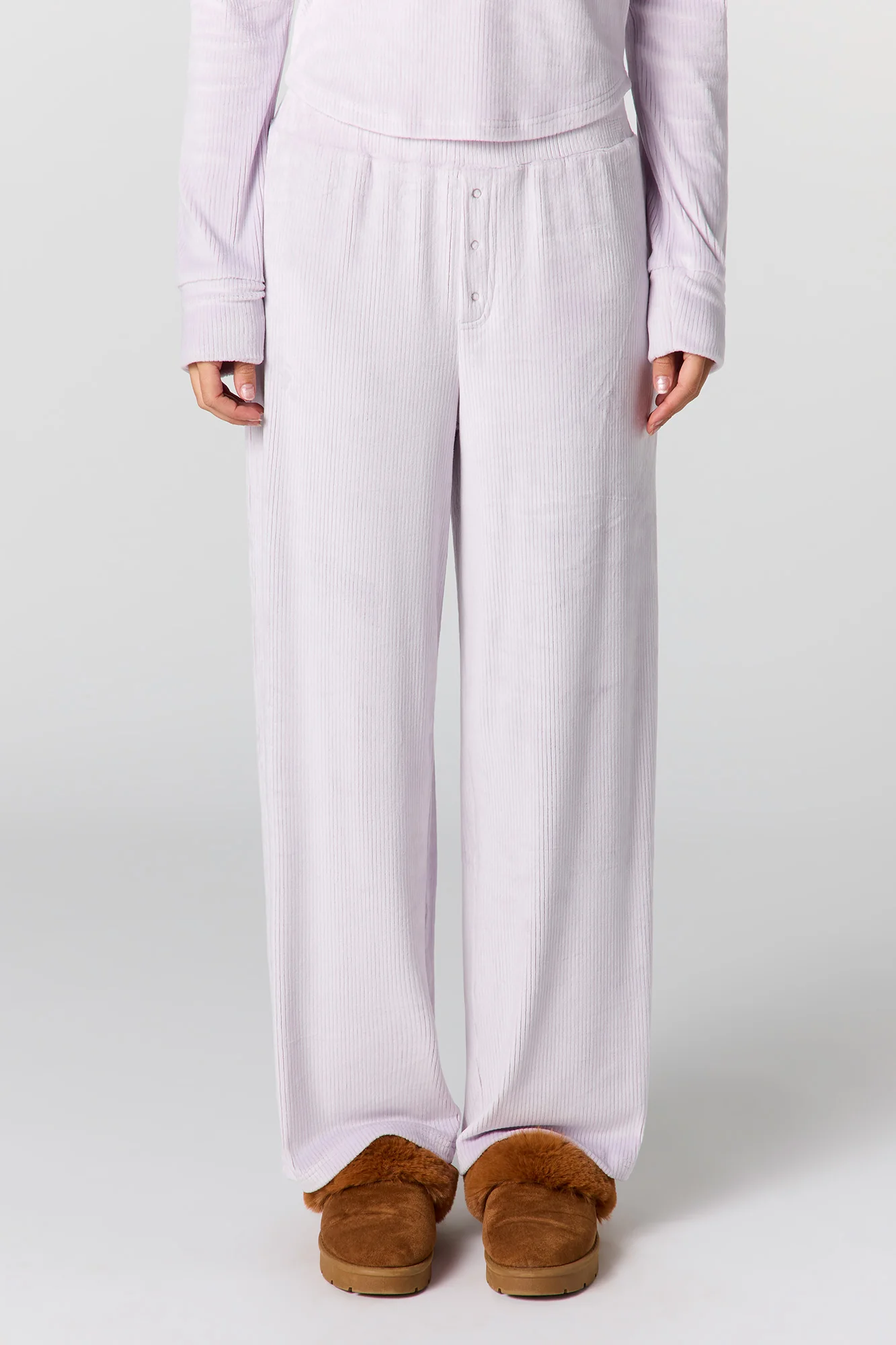 Velour Ribbed Pajama Pant - Image 14