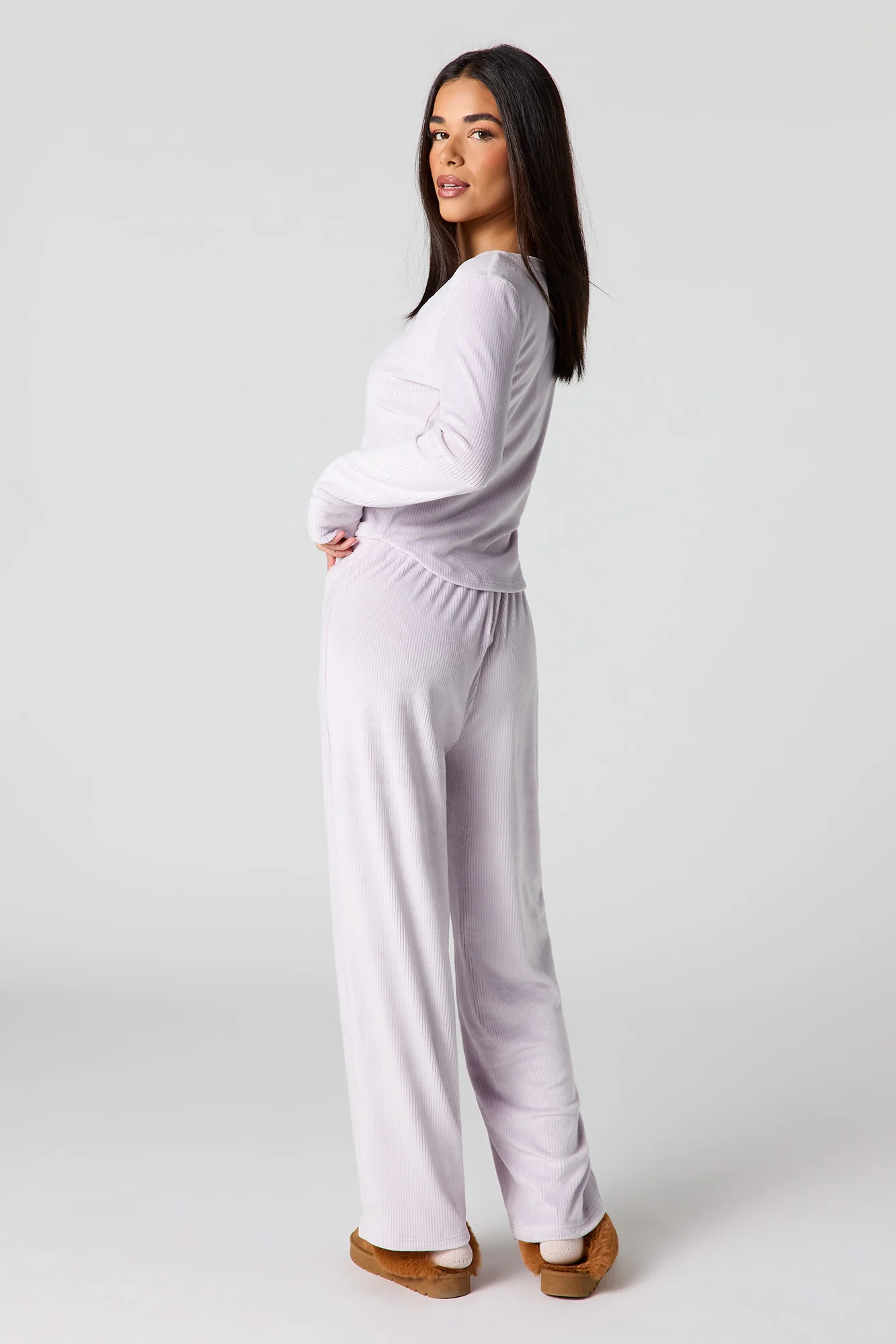 Velour Ribbed Pajama Pant - Image 15
