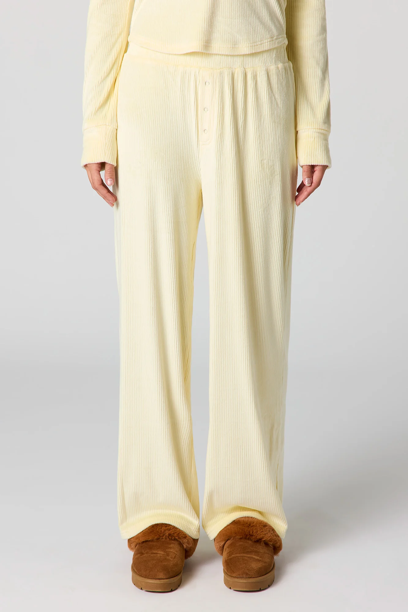 Velour Ribbed Pajama Pant - Image 2