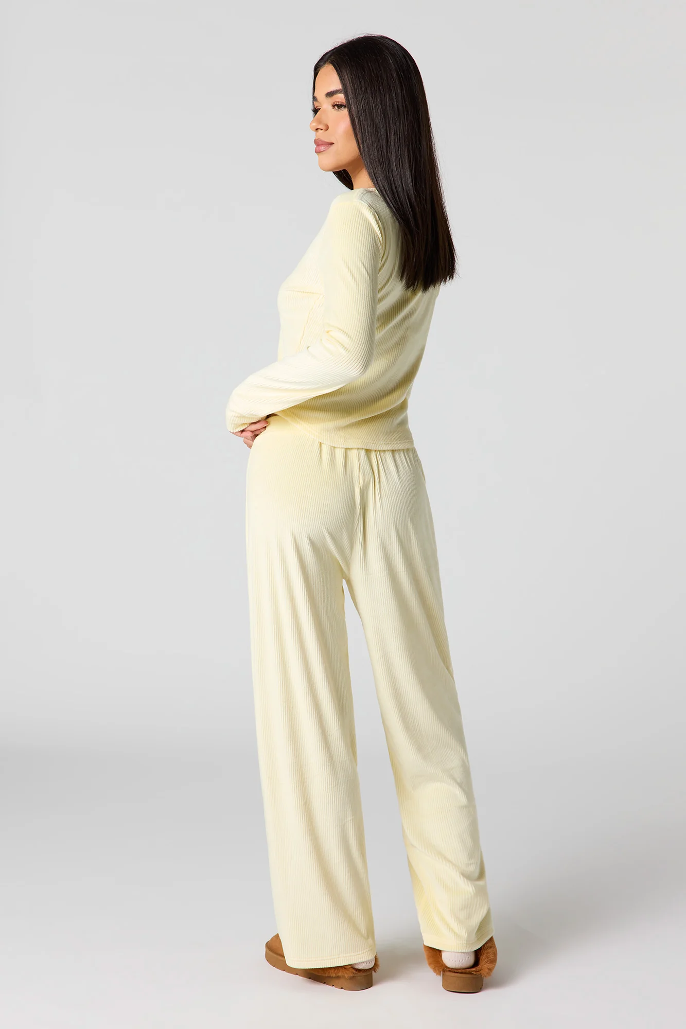 Velour Ribbed Pajama Pant - Image 3