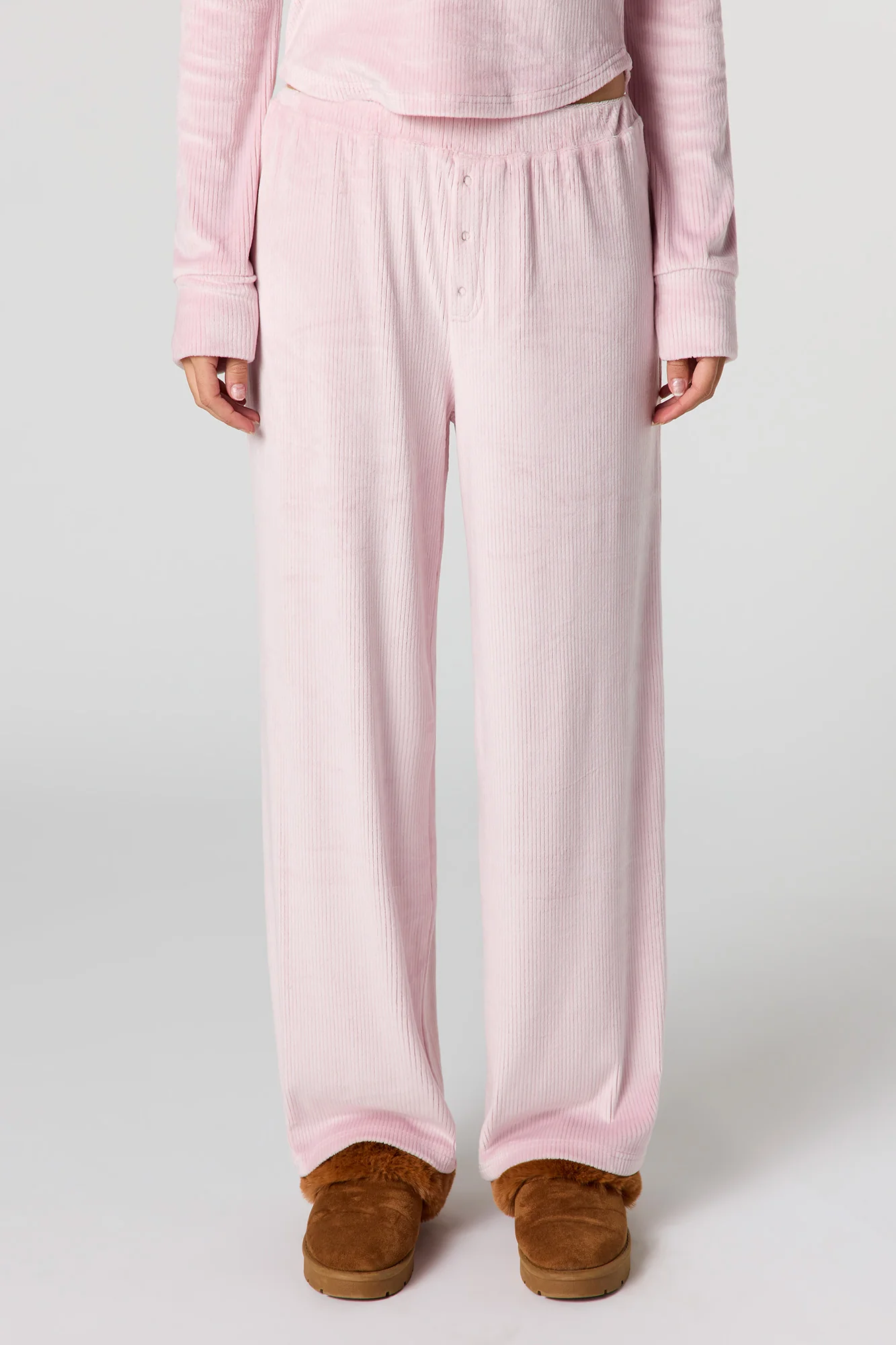 Velour Ribbed Pajama Pant - Image 5