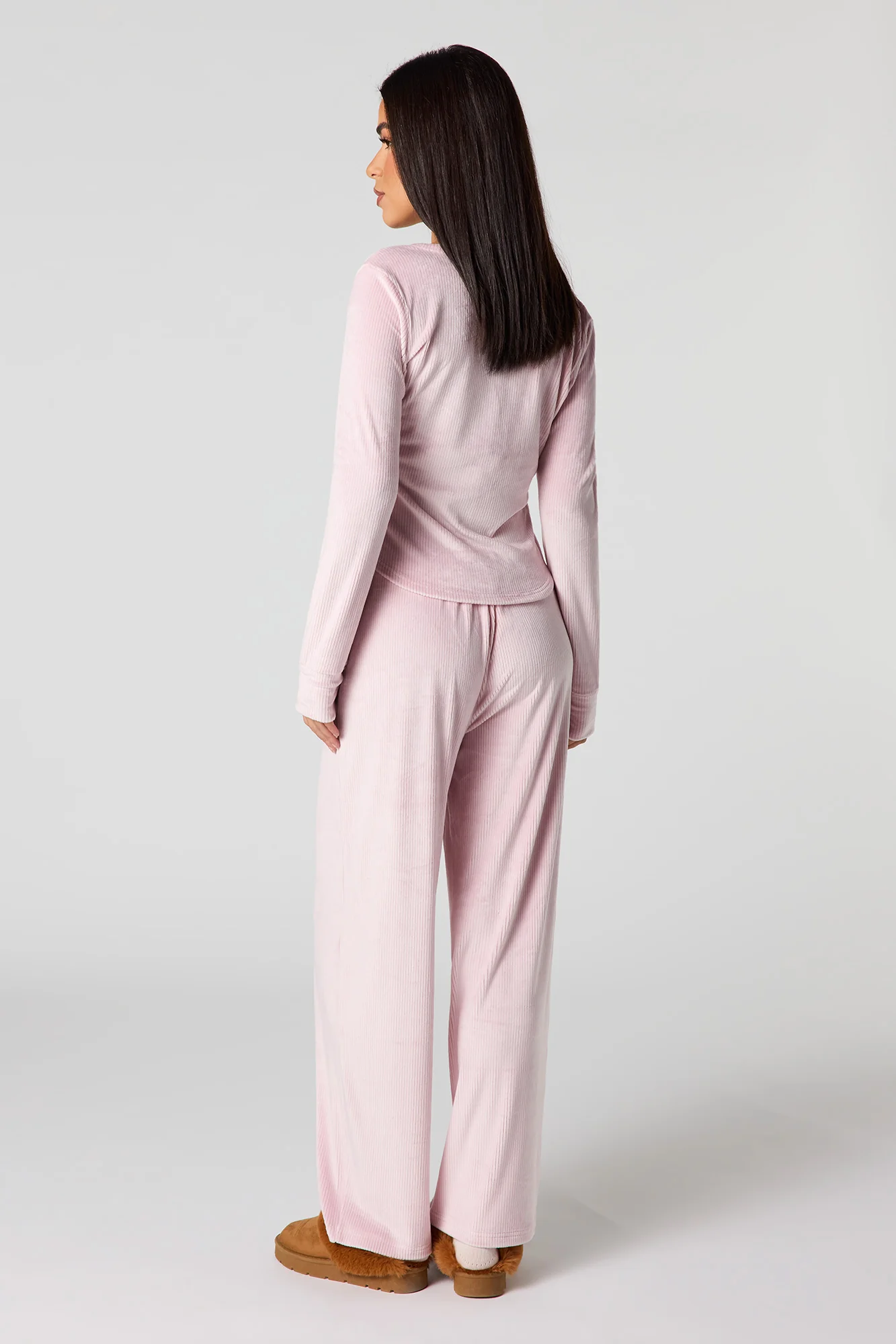 Velour Ribbed Pajama Pant - Image 6