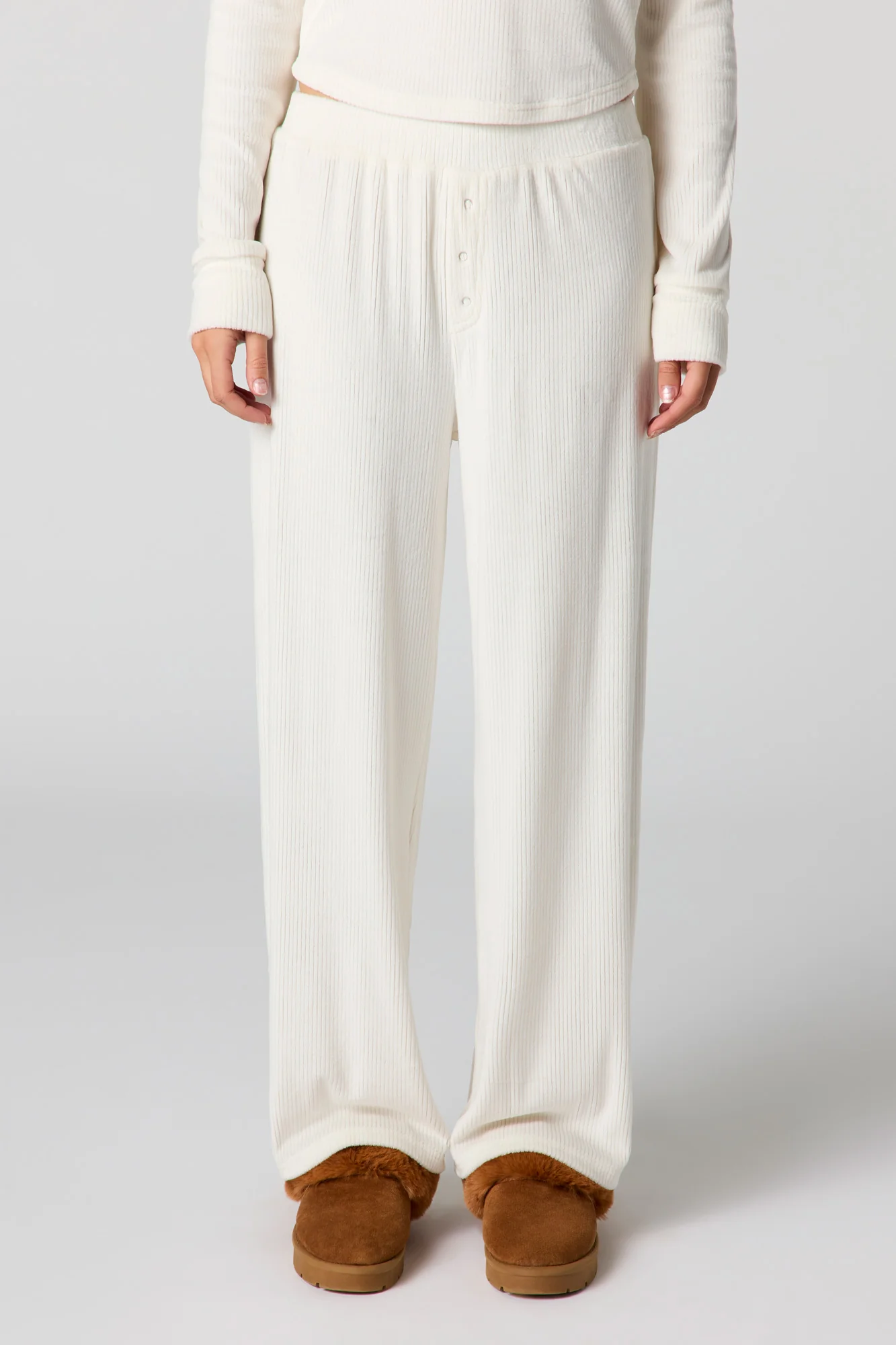 Velour Ribbed Pajama Pant - Image 8