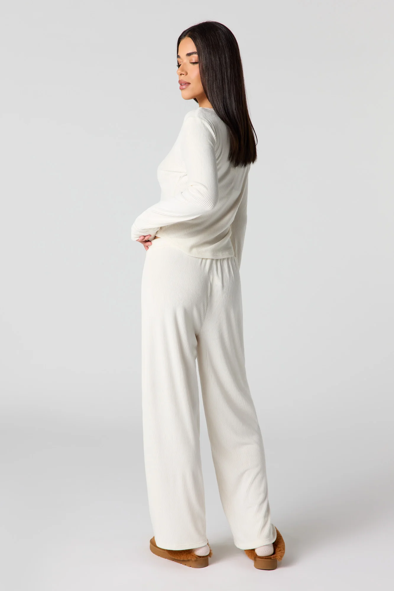 Velour Ribbed Pajama Pant - Image 9