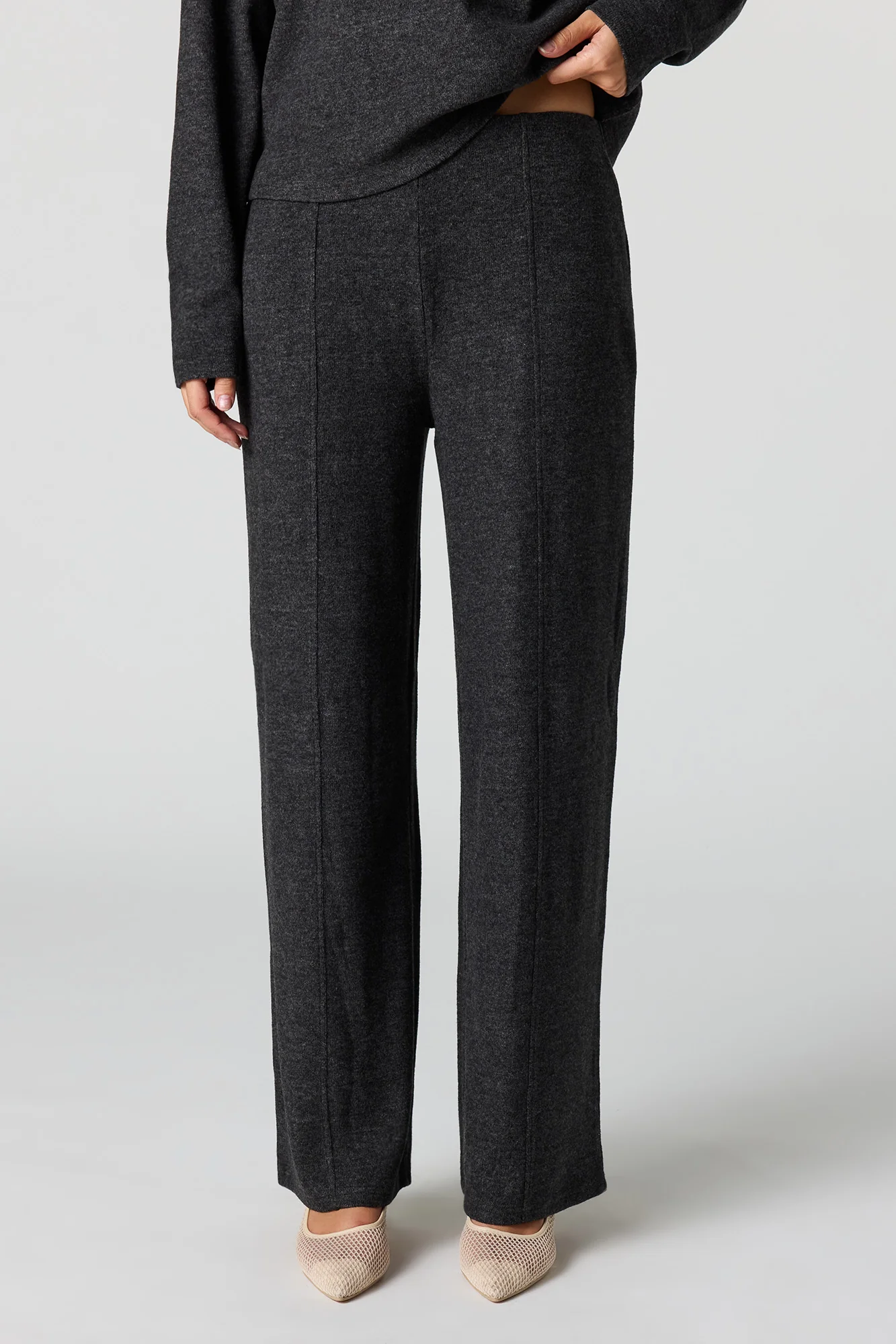 Soft Knit Wide Leg Pant - Image 8
