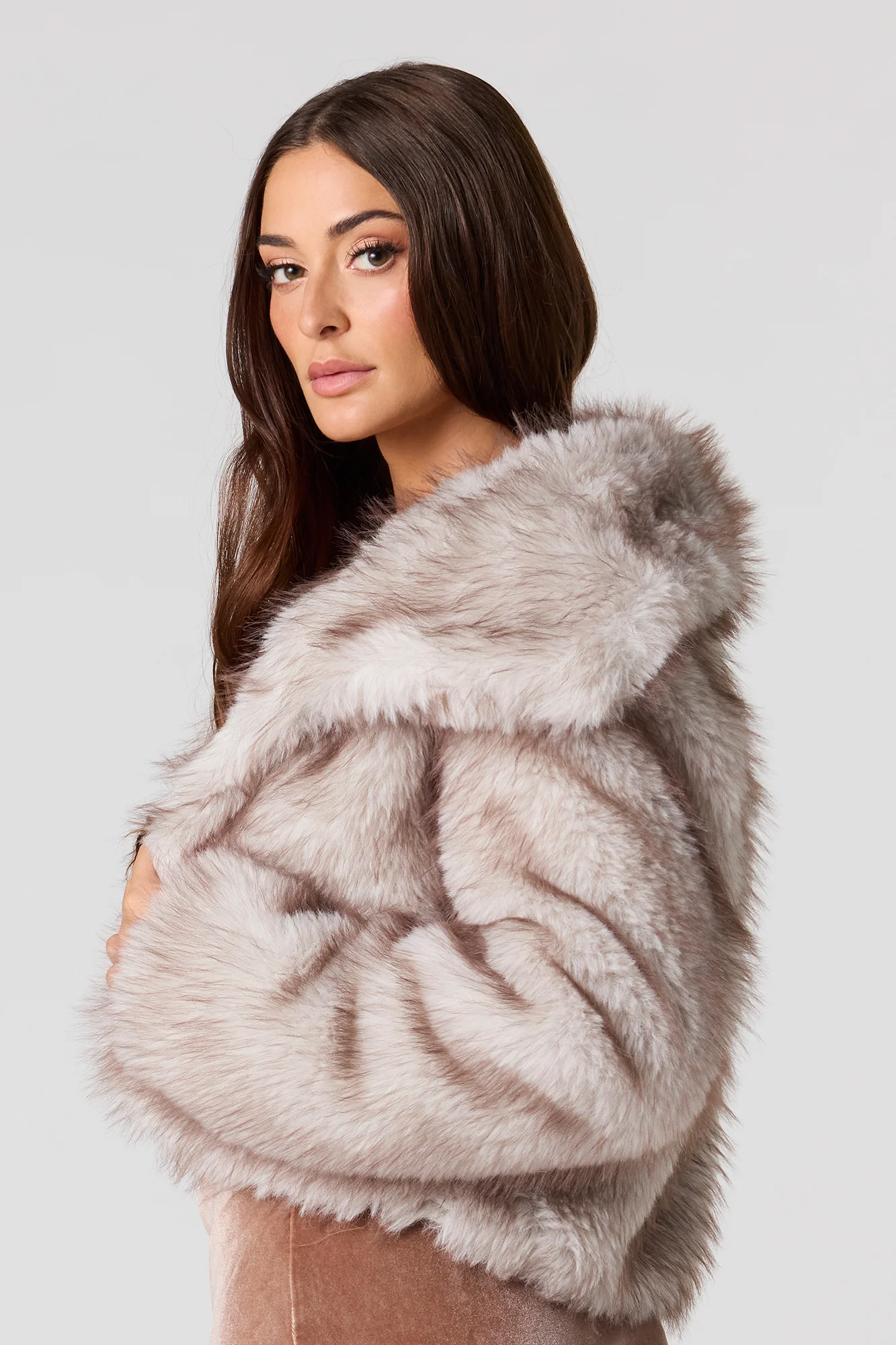 Faux Fur Jacket - Image 12