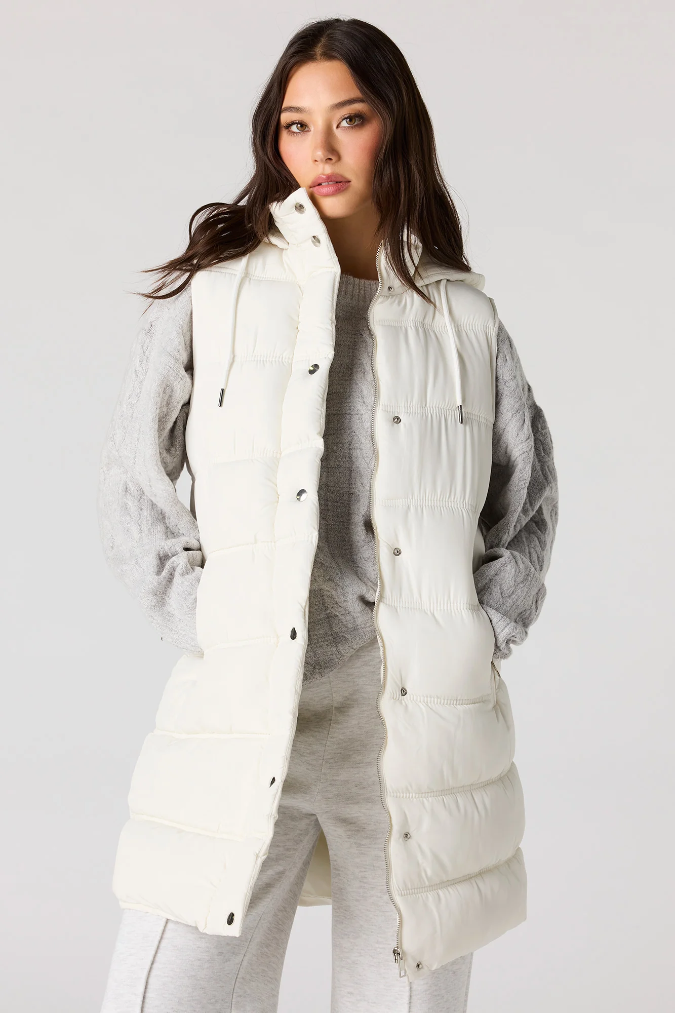 Long Puffer Vest - Image 7