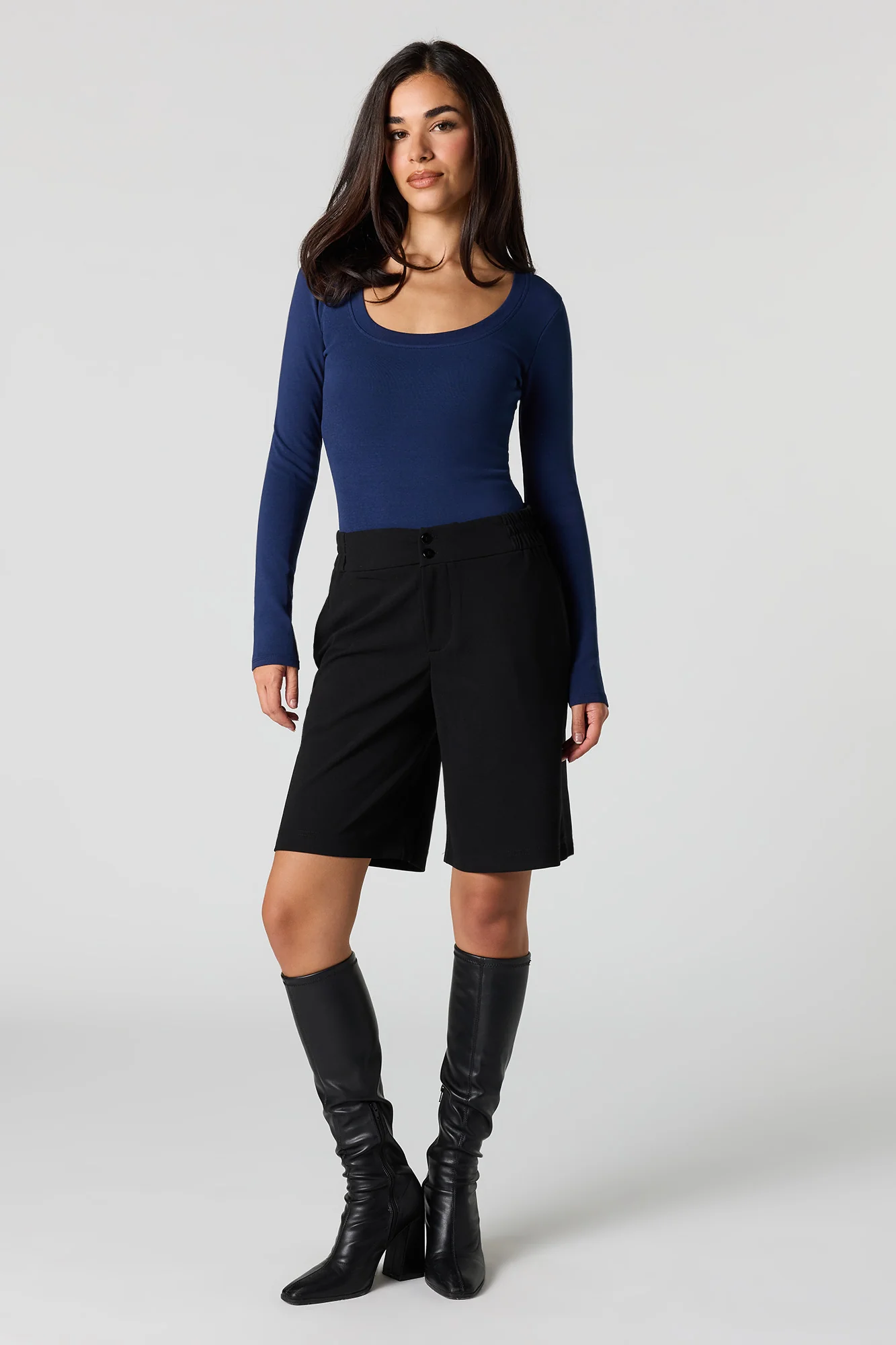 Scoop Neck Long Sleeve Bodysuit - Image 15