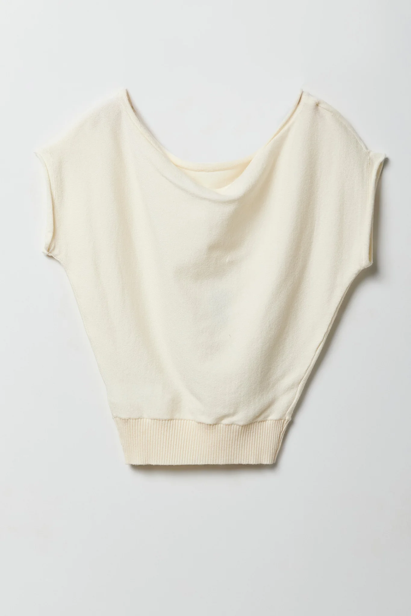 Girls Knit Off Shoulder Short Sleeve Top - Image 3
