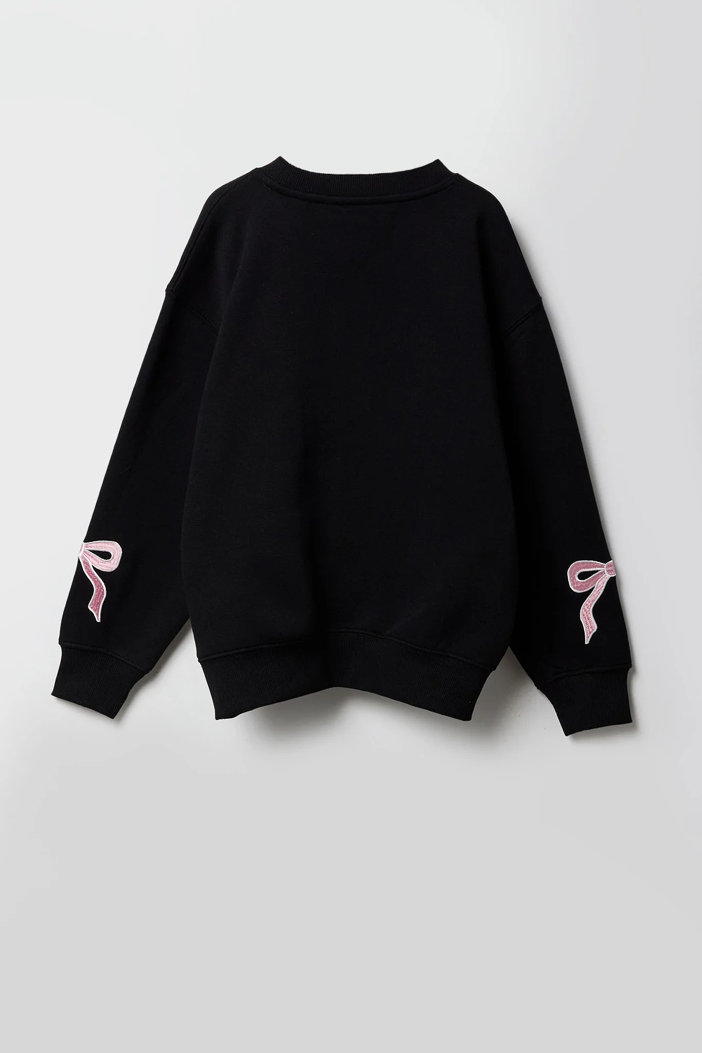 Girls Chenille Embroidered Oversized Sweatshirt - Image 2