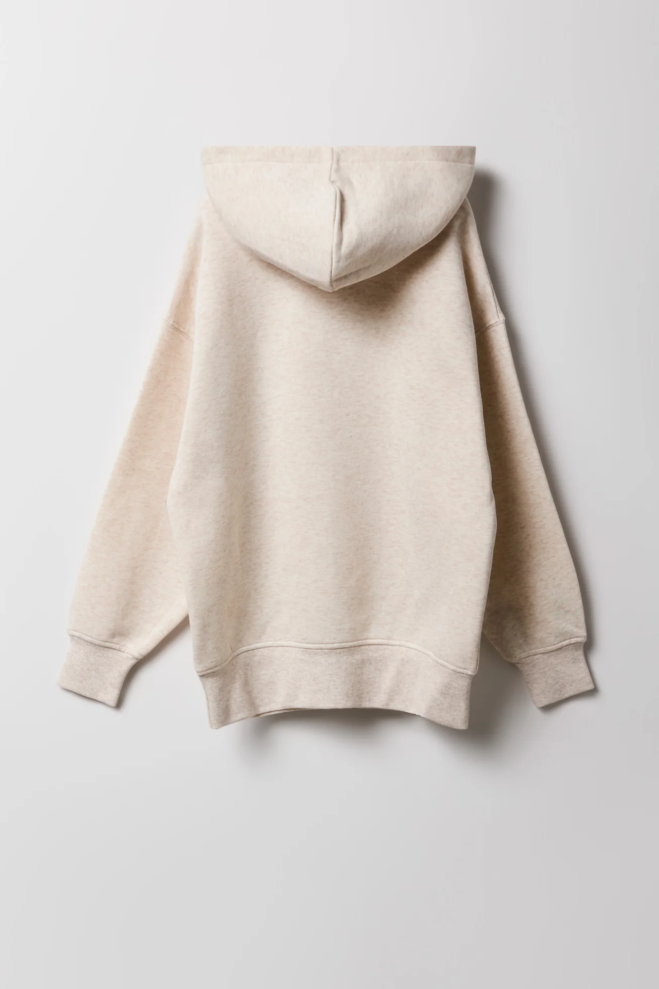 Girls Solid Fleece Oversized Hoodie - Image 8