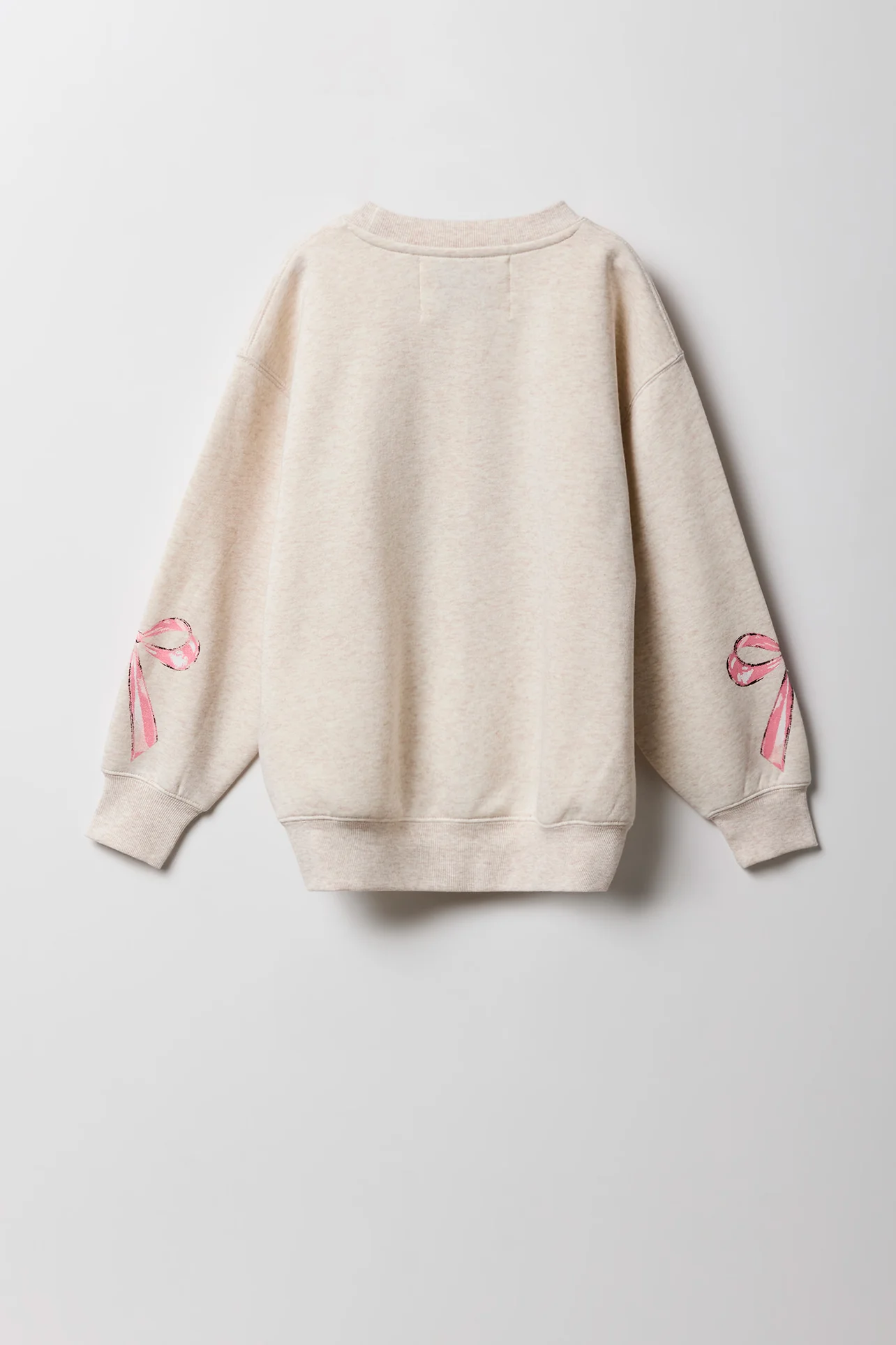 Girls Fleece Oversized Puff Print Sweatshirt - Image 4