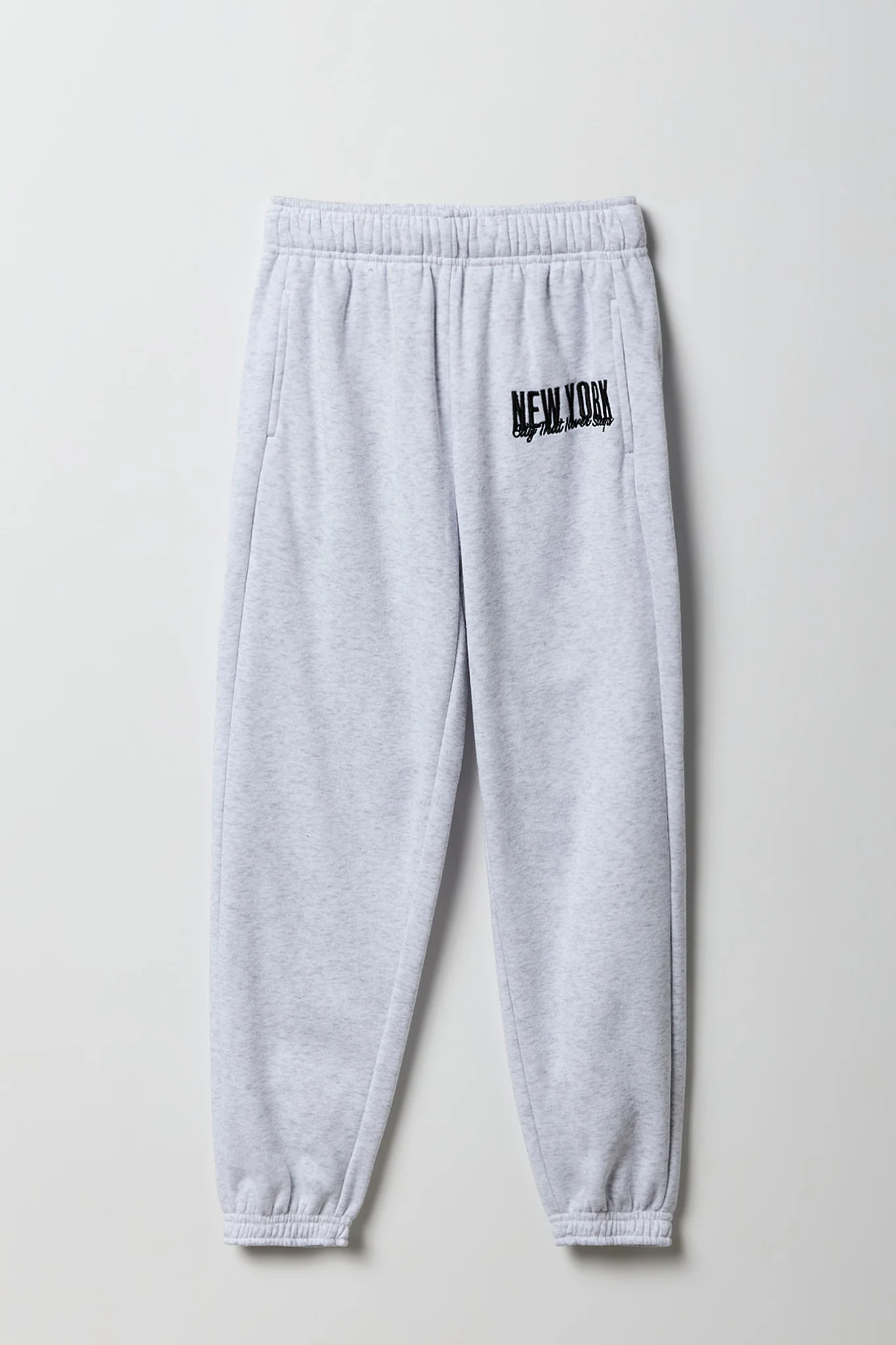 Girls Embroidered Fleece Jogger - Image 3