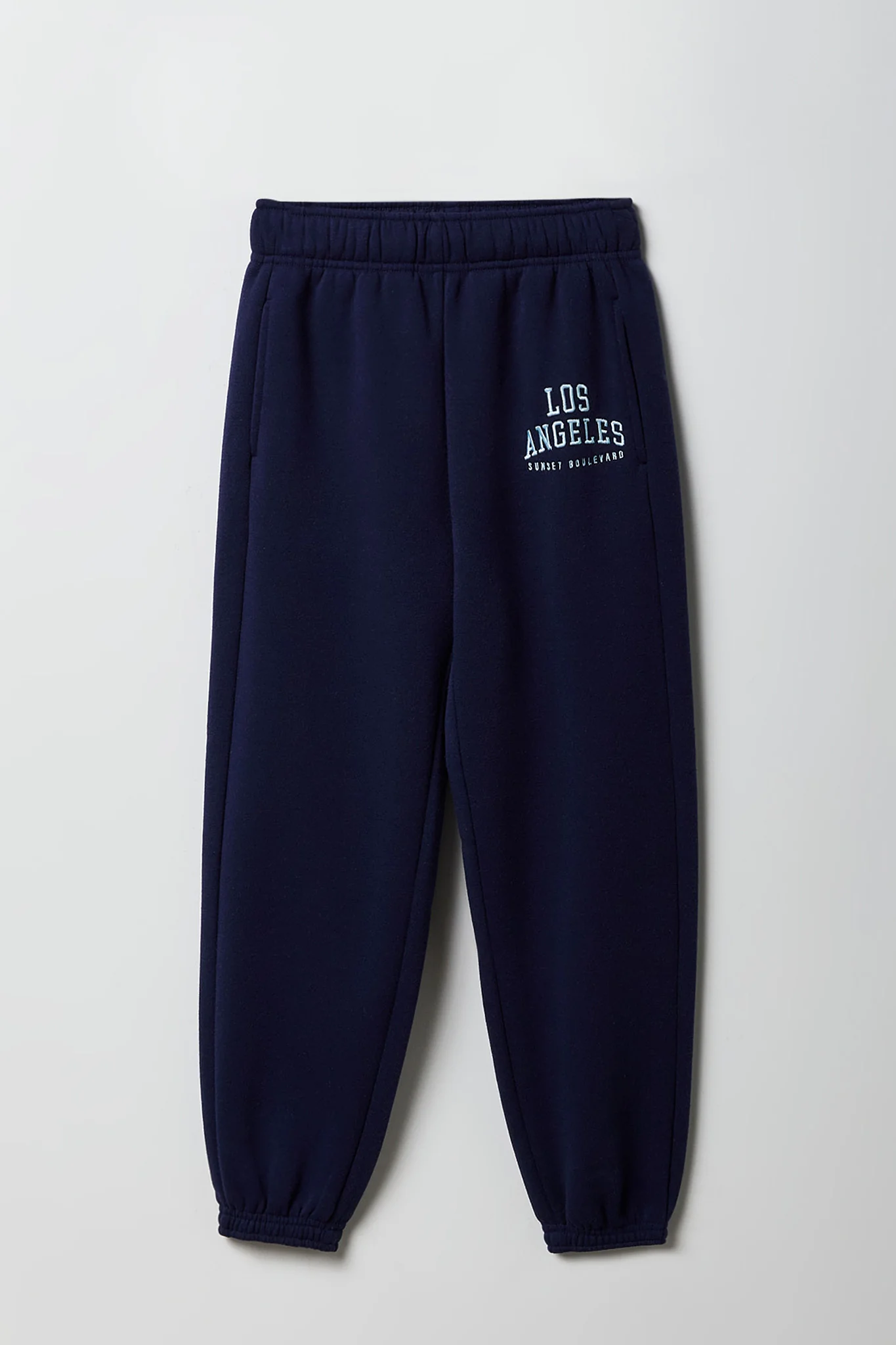 Girls Embroidered Fleece Jogger - Image 5